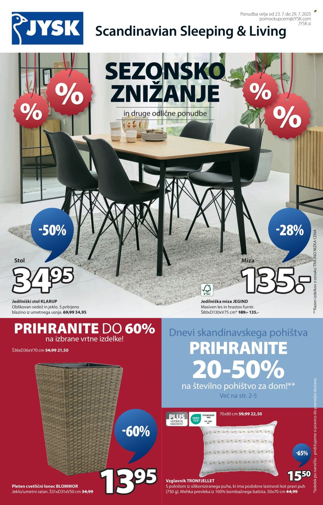 JYSK katalog - Od srede, 23. 7. 2025 (2025-07-23 - 2025-07-29)