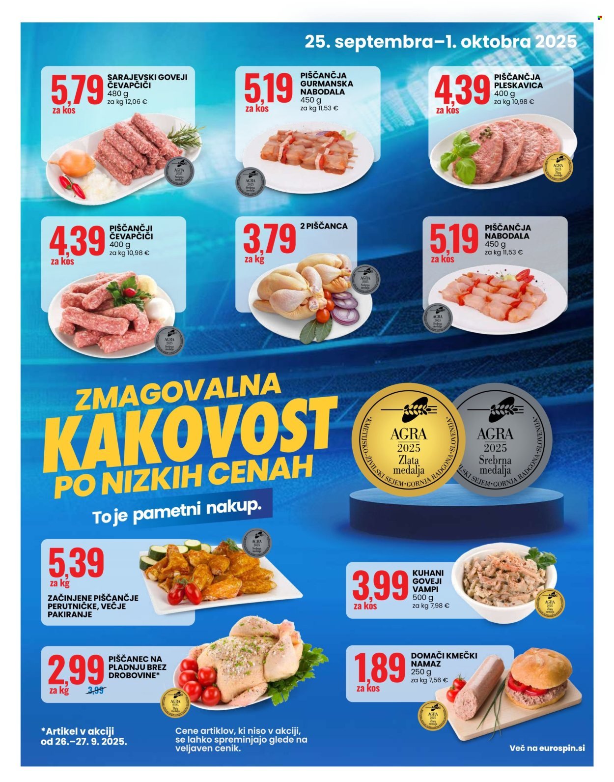 EUROSPIN katalog - Zmagovalna kakovost po nizkih cenah (2025-09-25 - 2025-10-01)