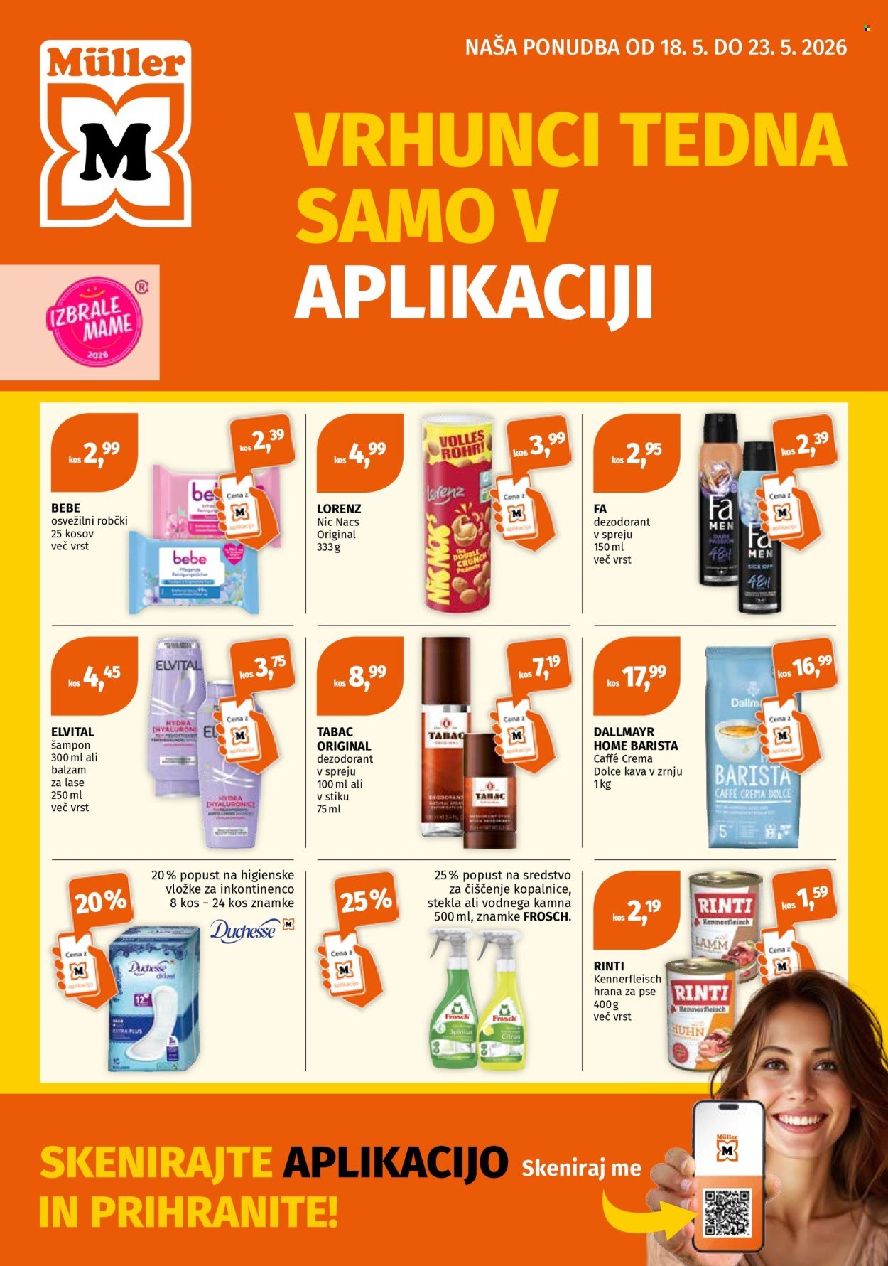 MÜLLER katalog - Vrhunci tedna v aplikaciji (2026-05-18 - 2026-05-23)