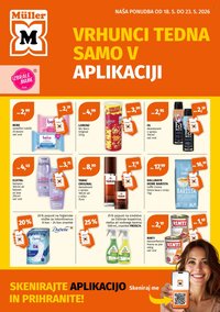 MÜLLER katalog - Vrhunci tedna v aplikaciji (2026-05-18 - 2026-05-23)