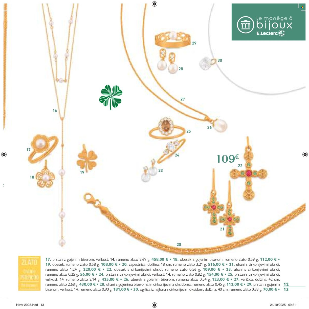E.LECLERC katalog - Zlatarna Ljubljana (2025-11-04 - 2025-12-31)
