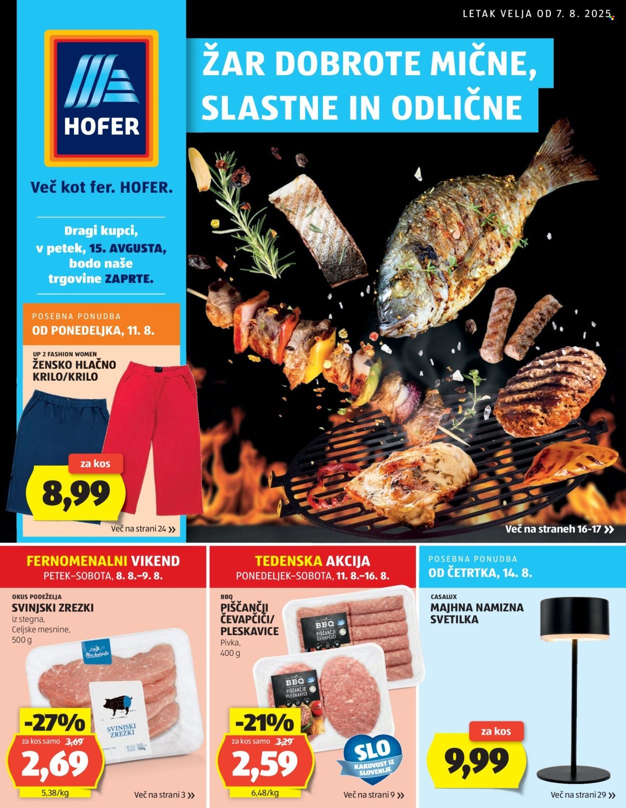 HOFER katalog - Od četrtka, 7. 8. 2025 (2025-08-07 - 2025-08-16)