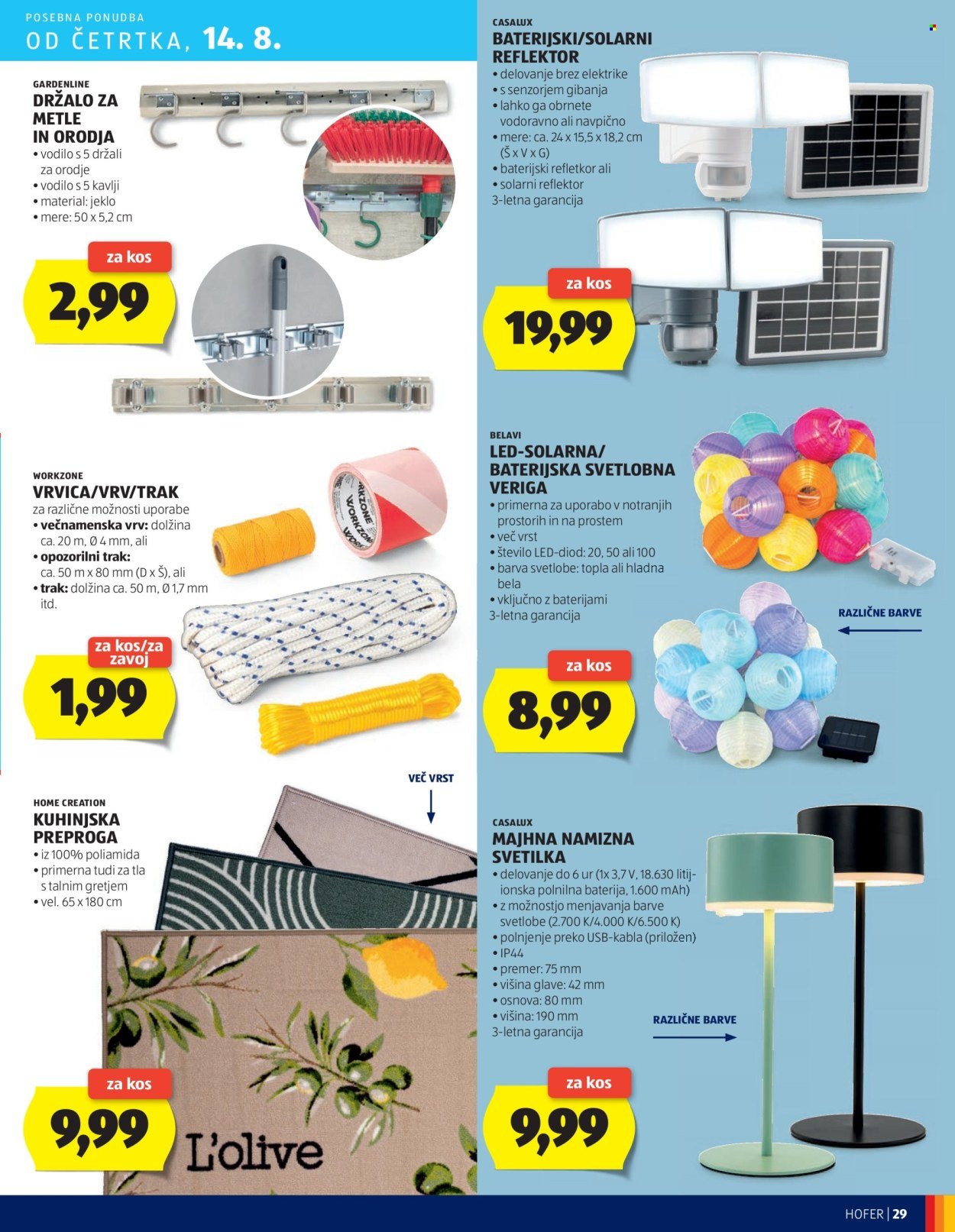 HOFER katalog - Od četrtka, 7. 8. 2025 (2025-08-07 - 2025-08-16)