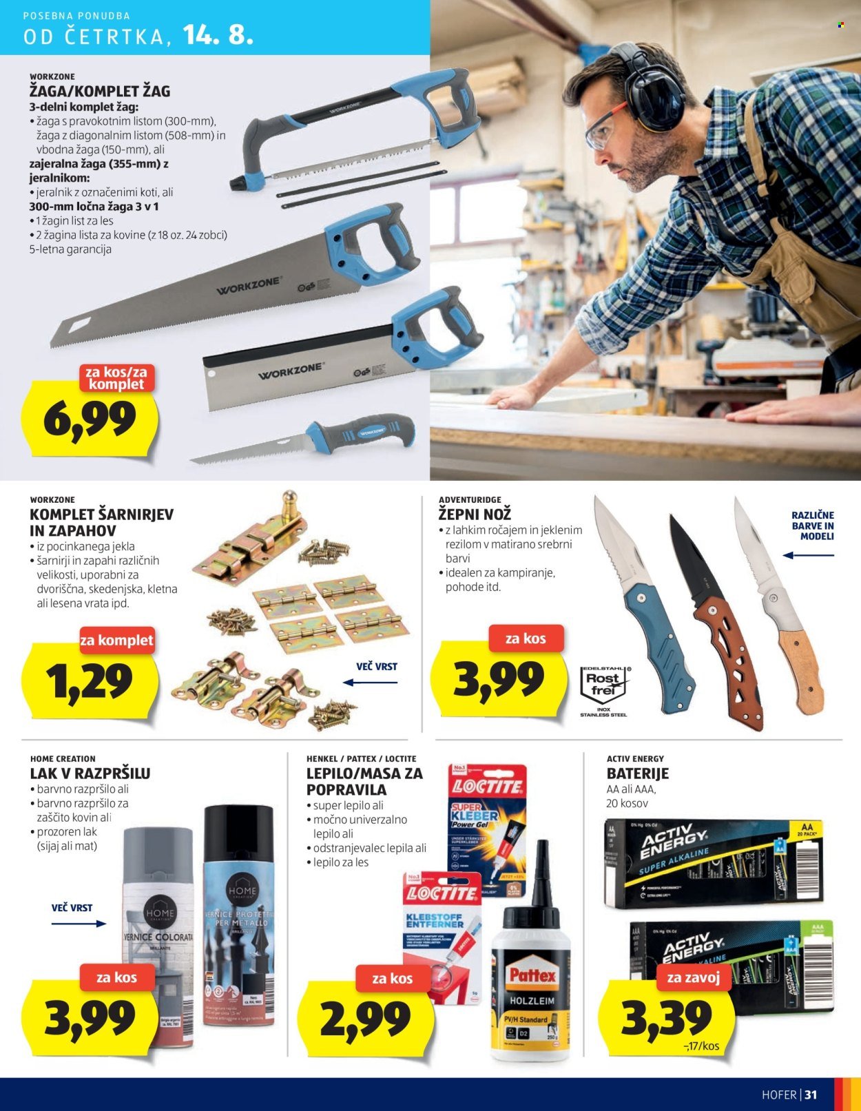 HOFER katalog - Od četrtka, 7. 8. 2025 (2025-08-07 - 2025-08-16)