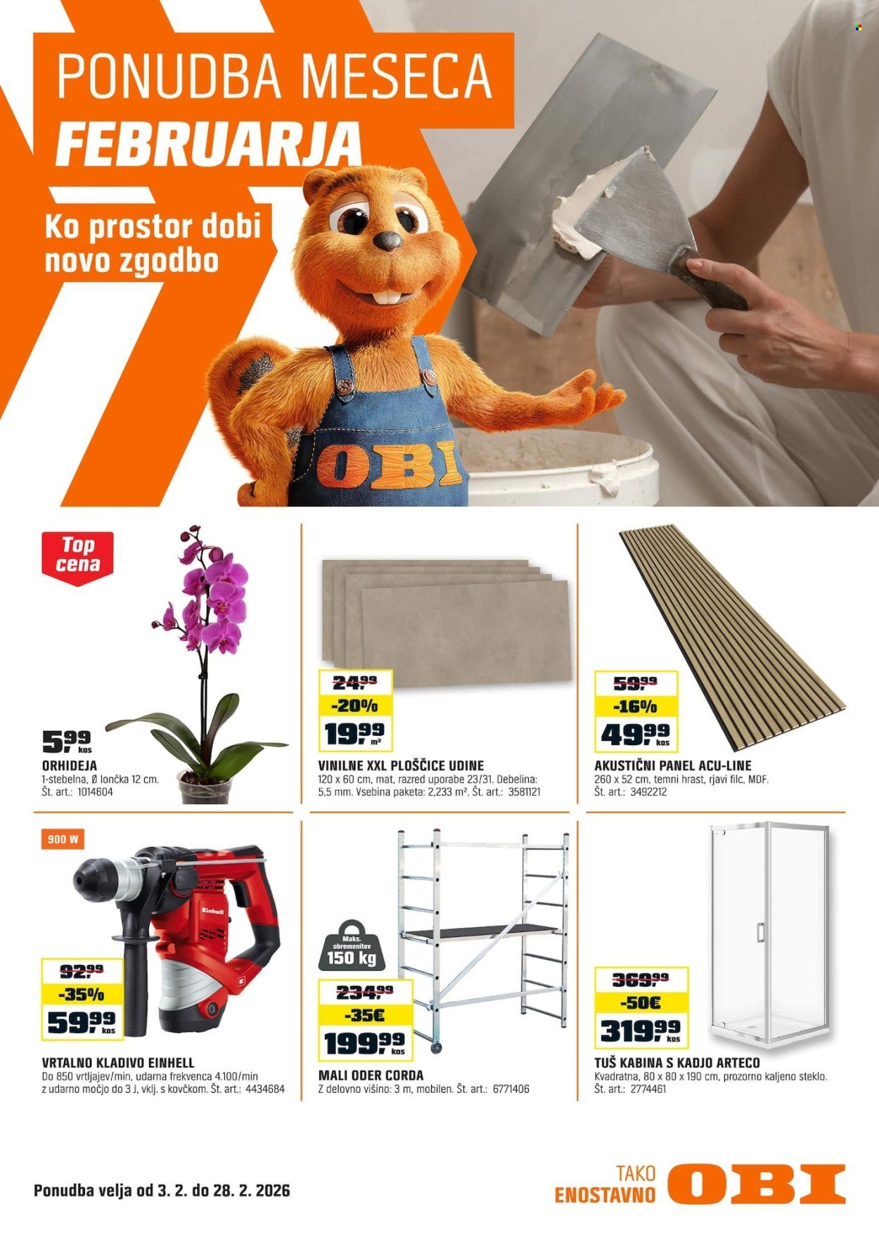 OBI katalog - Od torka, 3. 2. 2026 (2026-02-03 - 2026-02-28)