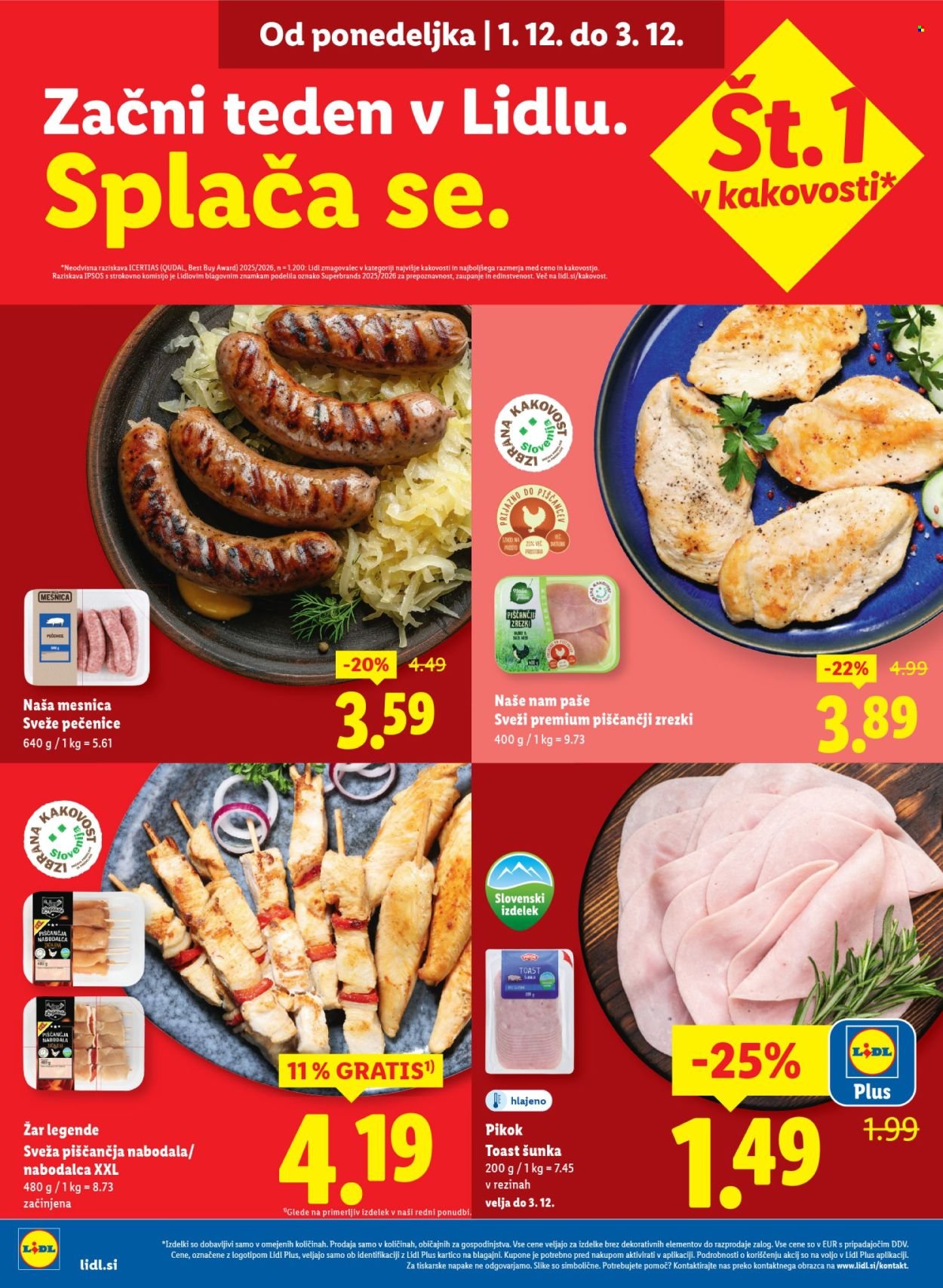 LIDL katalog - Od četrtka, 27. 11. 2025 (2025-11-27 - 2025-12-03)