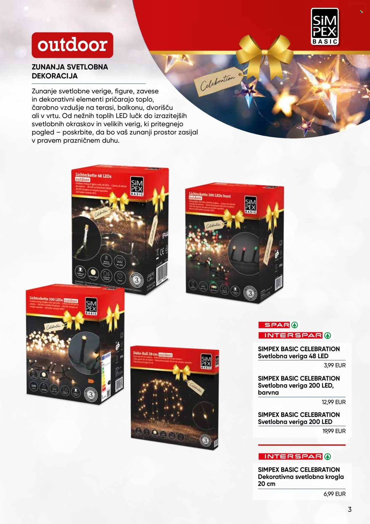SPAR katalog - Simpex katalog božične dekoracije in lučk 2025 (2025-12-02)