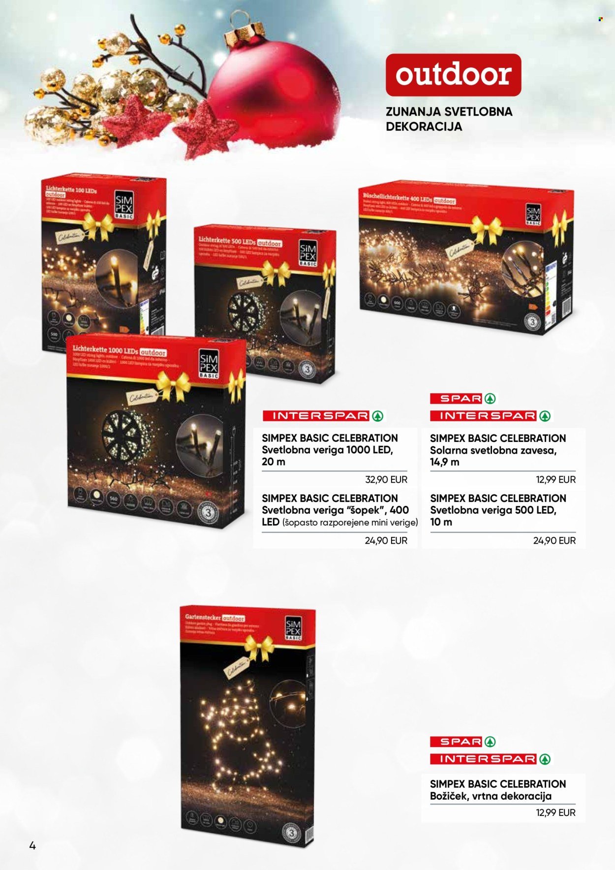 SPAR katalog - Simpex katalog božične dekoracije in lučk 2025 (2025-12-02)