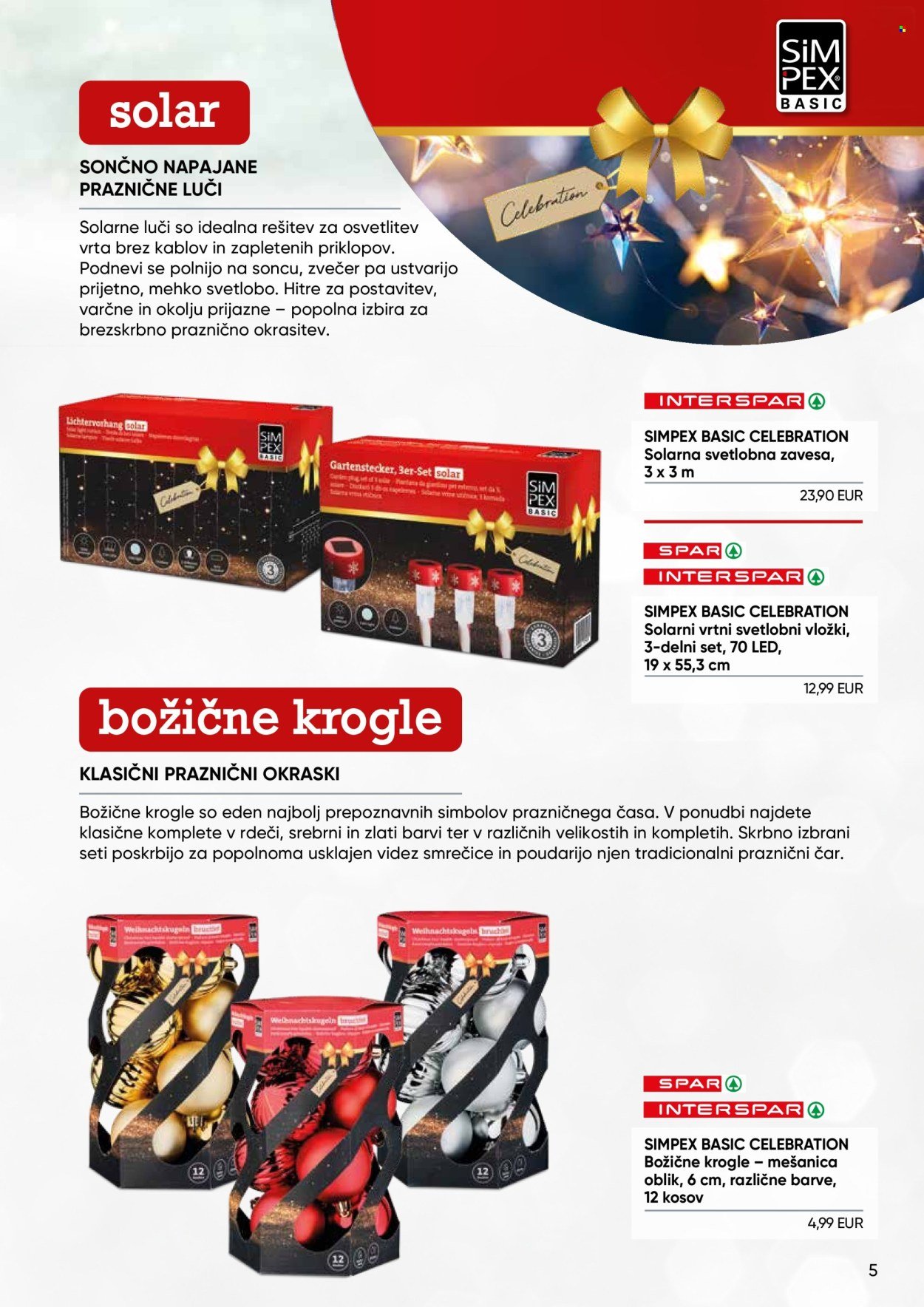 SPAR katalog - Simpex katalog božične dekoracije in lučk 2025 (2025-12-02)