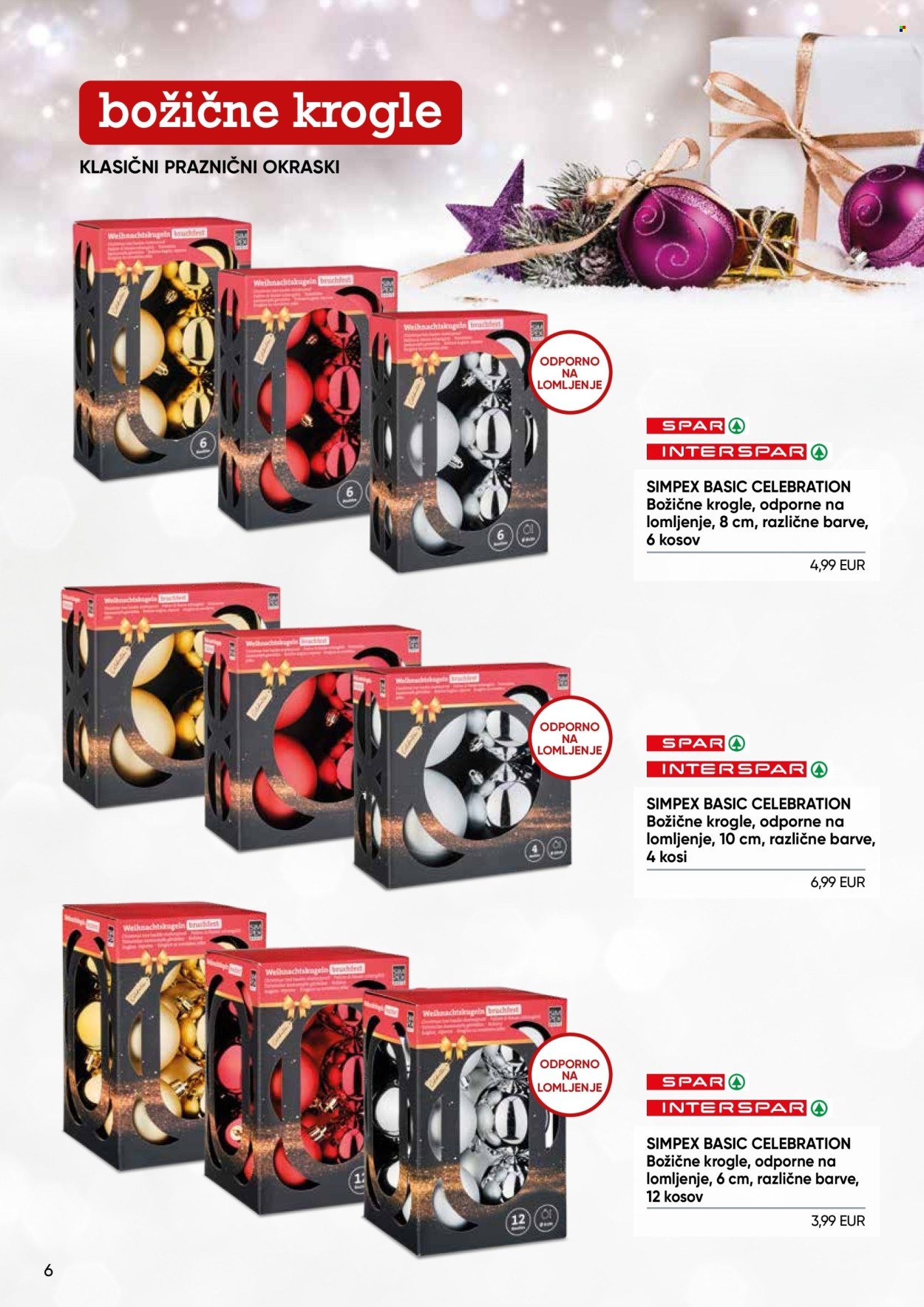 SPAR katalog - Simpex katalog božične dekoracije in lučk 2025 (2025-12-02)