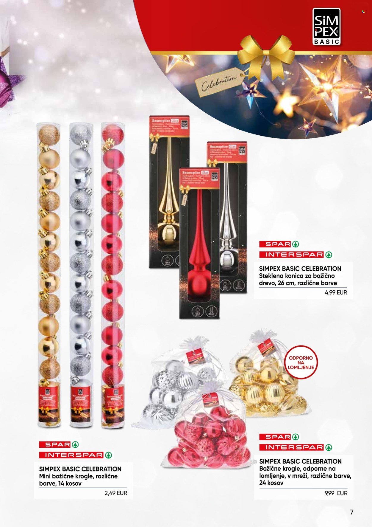 SPAR katalog - Simpex katalog božične dekoracije in lučk 2025 (2025-12-02)