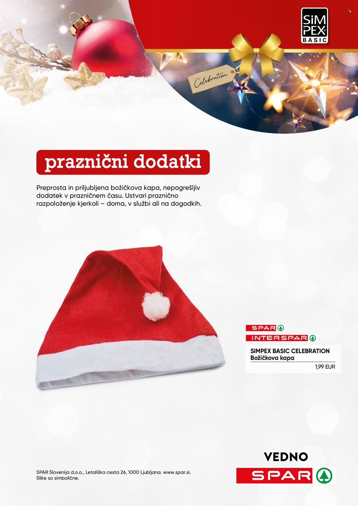 SPAR katalog - Simpex katalog božične dekoracije in lučk 2025 (2025-12-02)