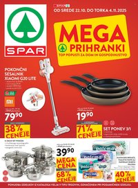 SPAR katalog - Mega SPAR prihanki (2025-10-22 - 2025-11-04)