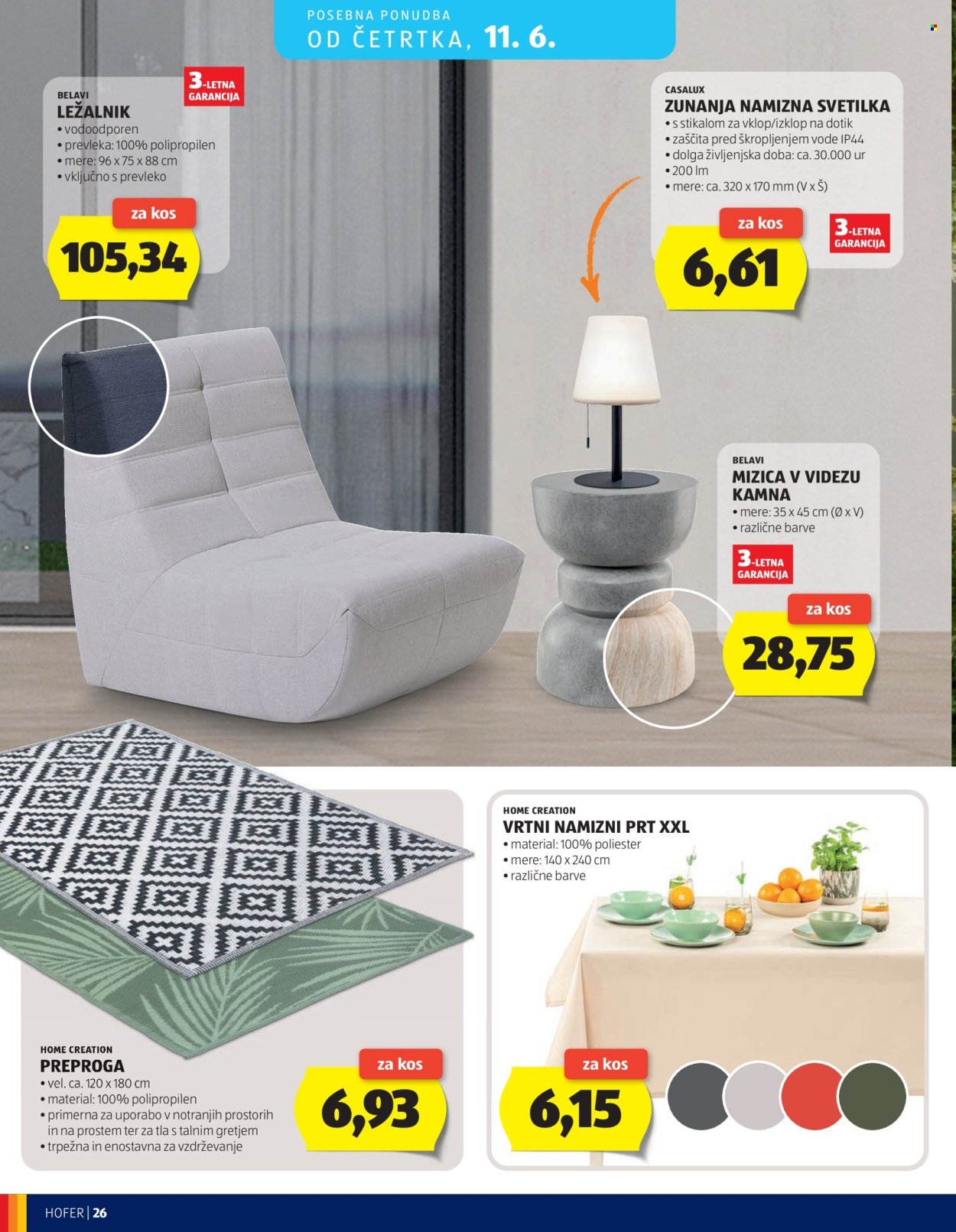 HOFER katalog - Od srede, 3. 6. 2026