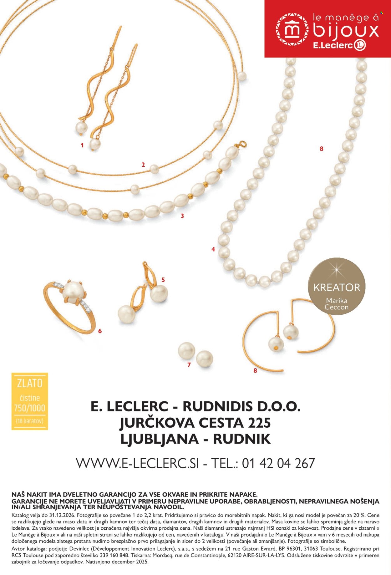 E.LECLERC katalog - Ljubljana Zlatarna – Poroka (2026-01-20 - 2026-12-31)