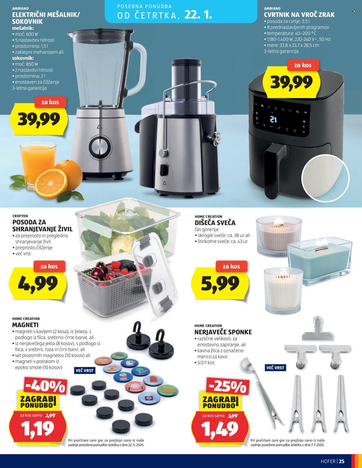 HOFER katalog - Od srede, 14. 1. 2026 (2026-01-14 - 2026-01-22)