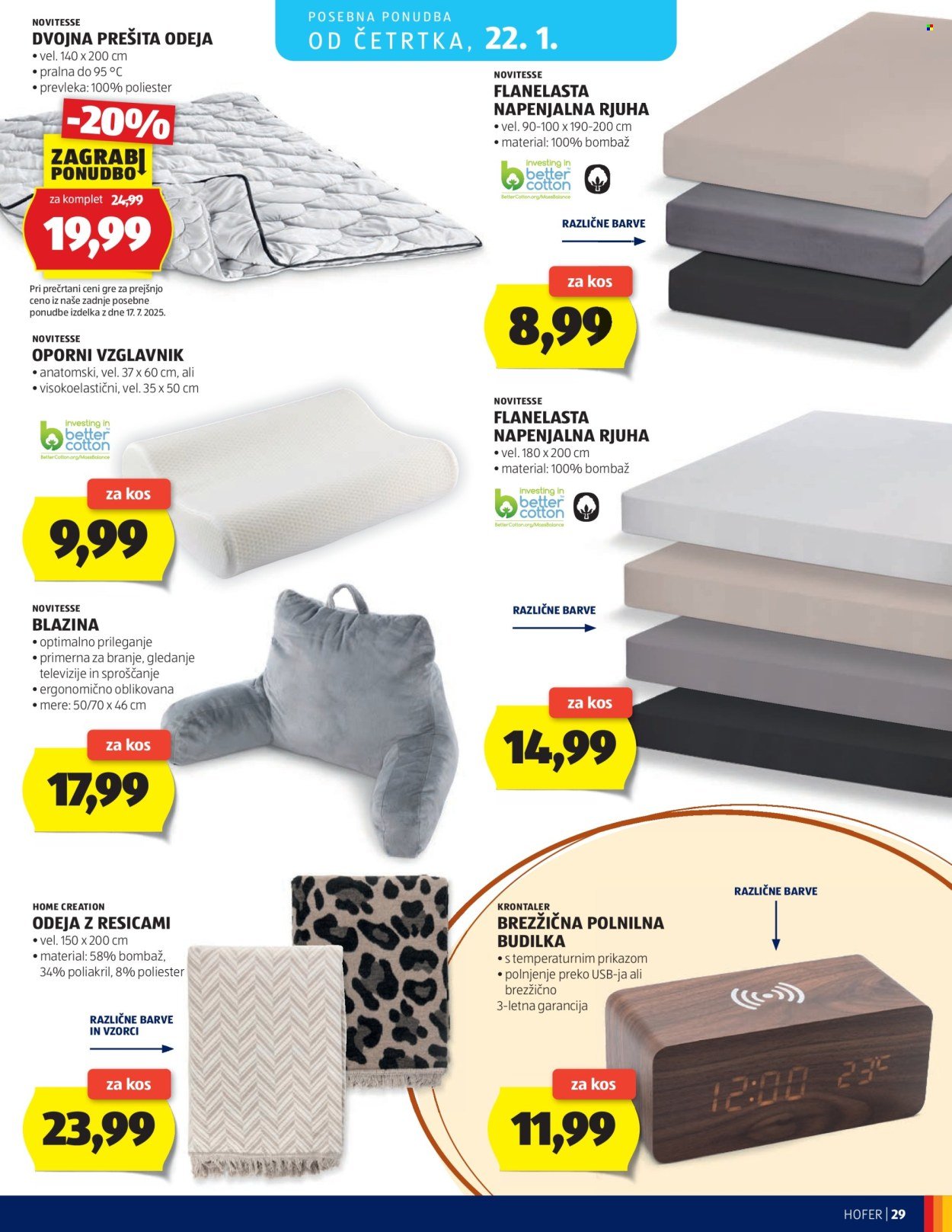 HOFER katalog - Od srede, 14. 1. 2026 (2026-01-14 - 2026-01-22)
