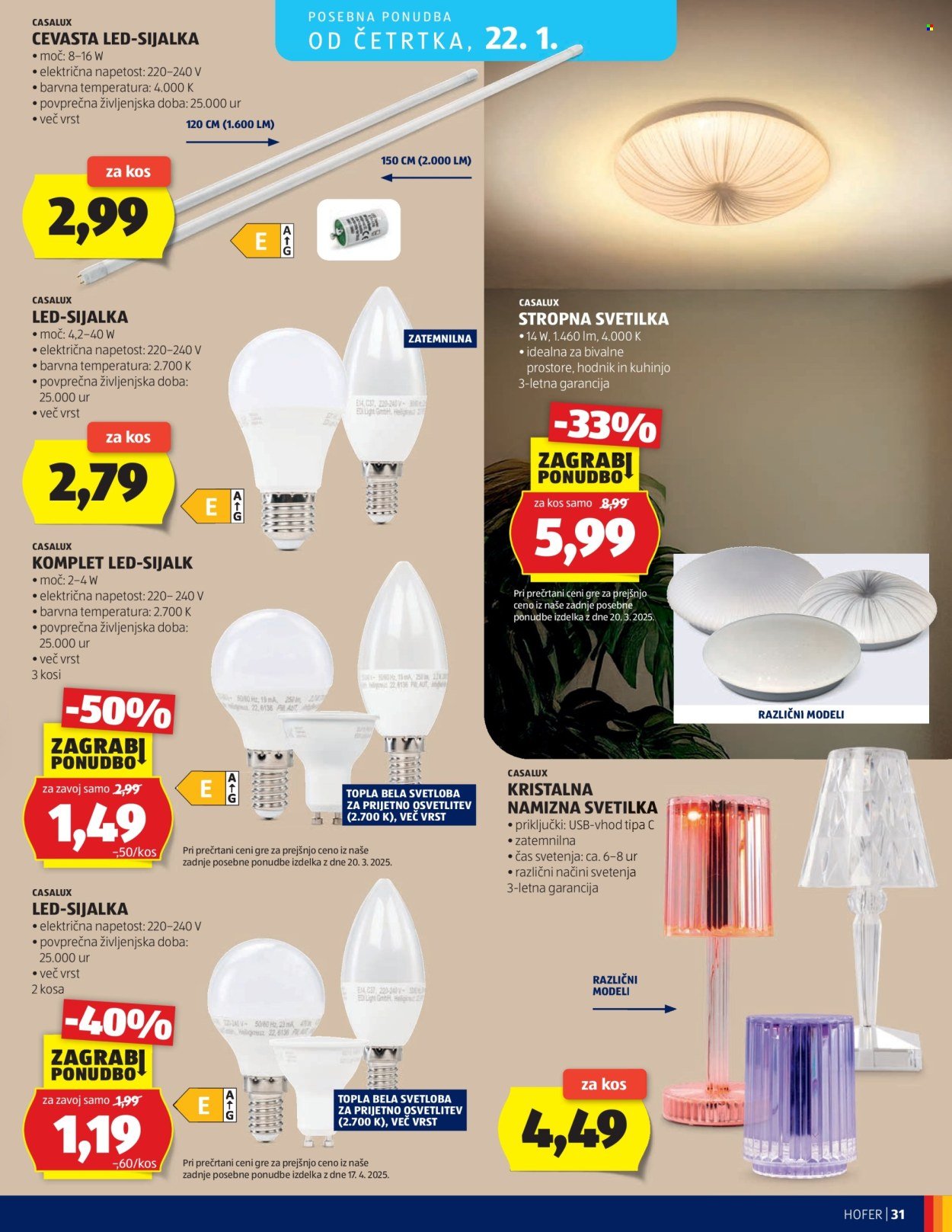 HOFER katalog - Od srede, 14. 1. 2026 (2026-01-14 - 2026-01-22)