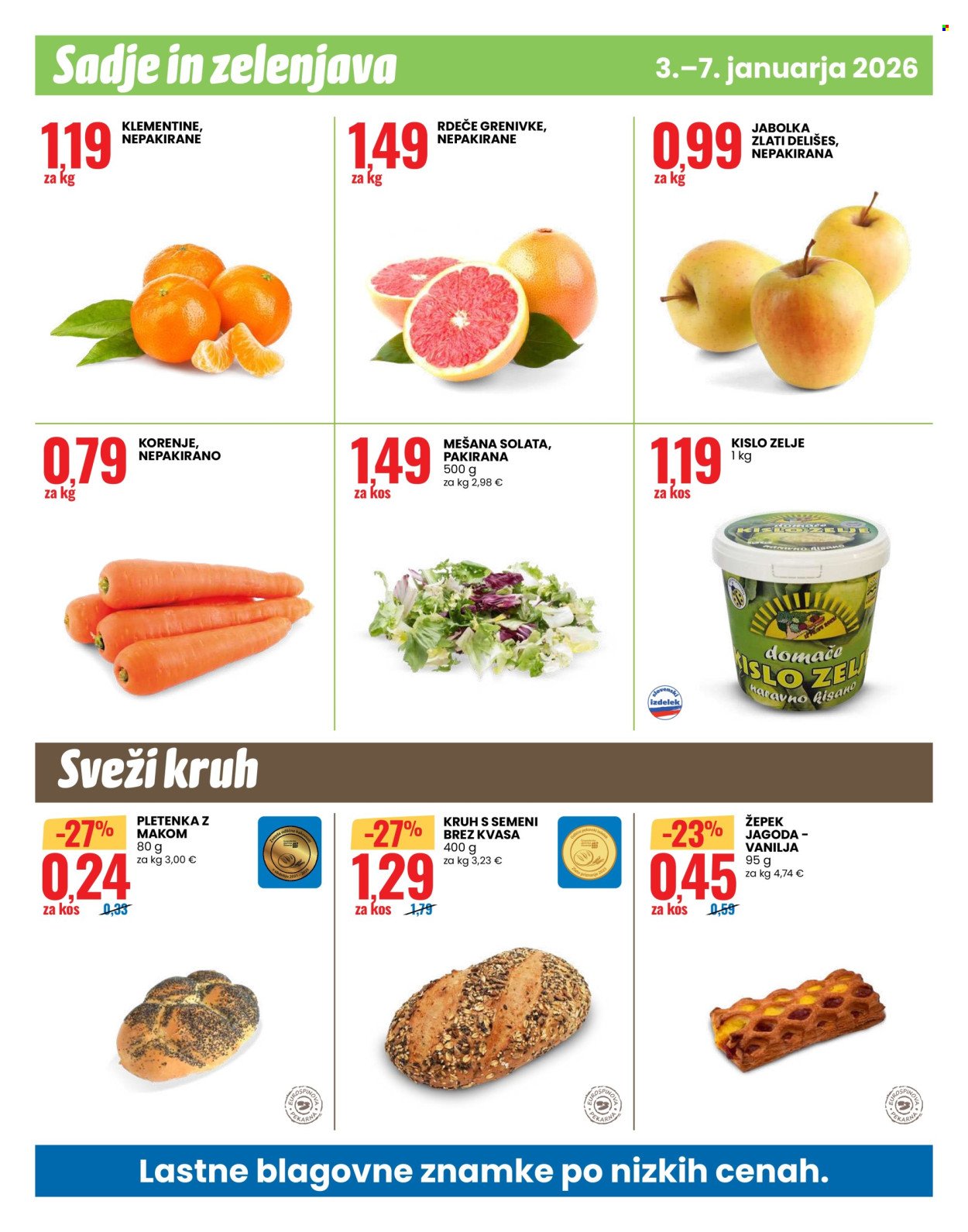 EUROSPIN katalog - Lastne blagovne znamke (2026-01-03 - 2026-01-07)