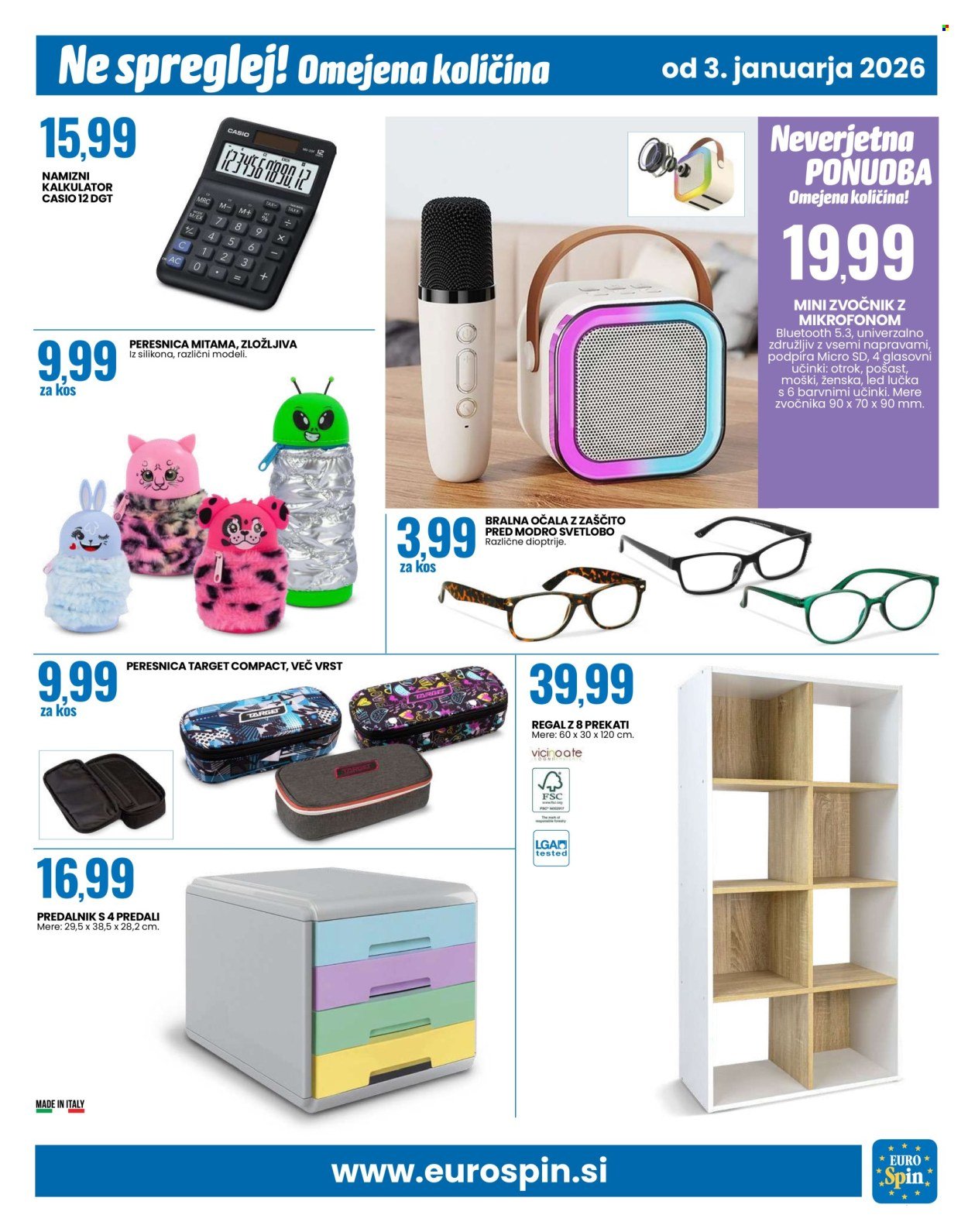 EUROSPIN katalog - Lastne blagovne znamke (2026-01-03 - 2026-01-07)