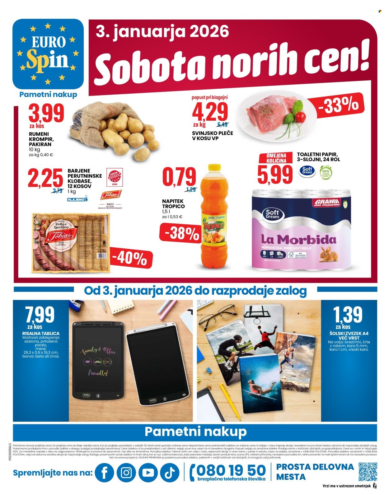 EUROSPIN katalog - Lastne blagovne znamke (2026-01-03 - 2026-01-07)