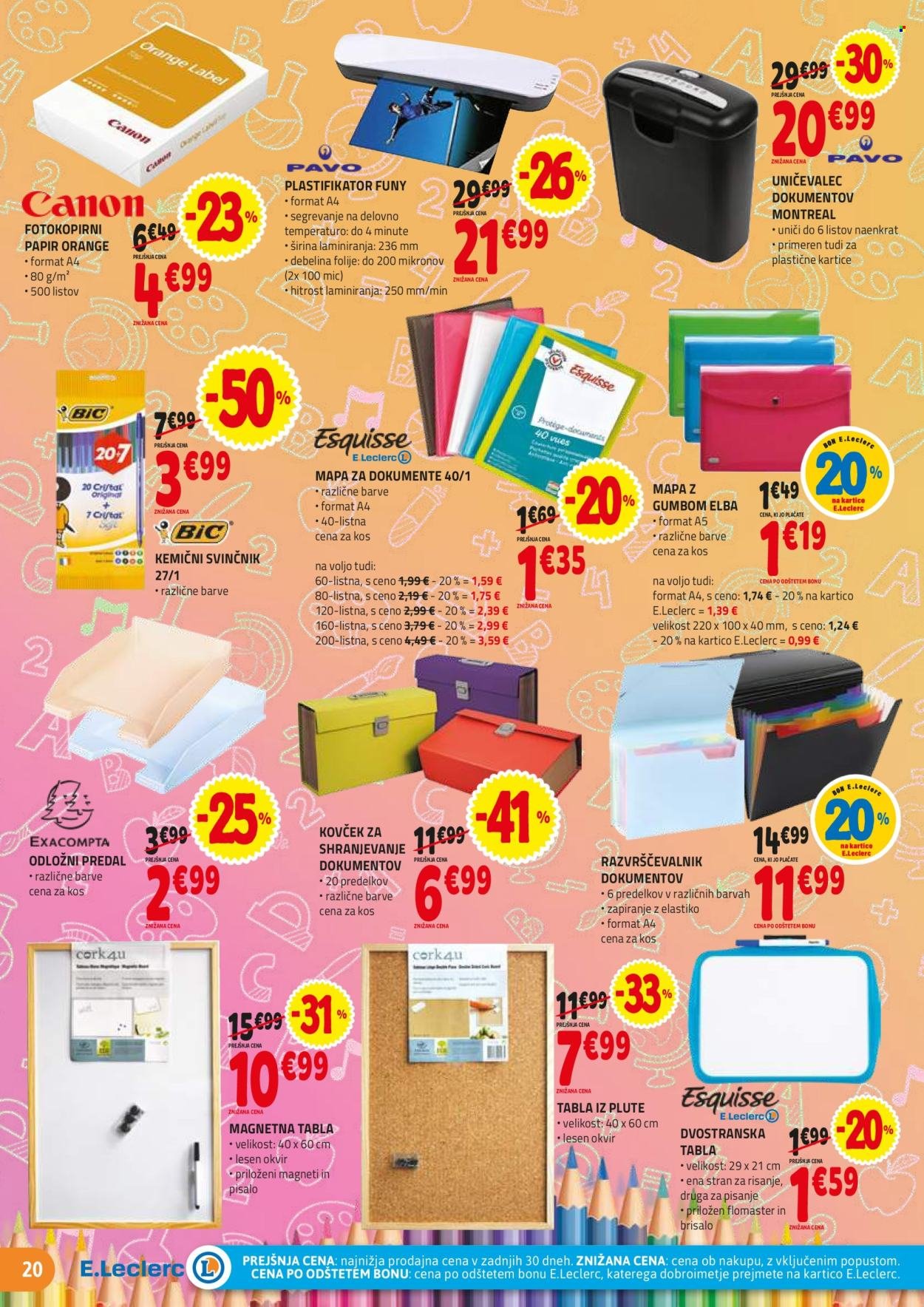 E.LECLERC katalog - Vse za šolo (2025-07-30 - 2025-08-30)