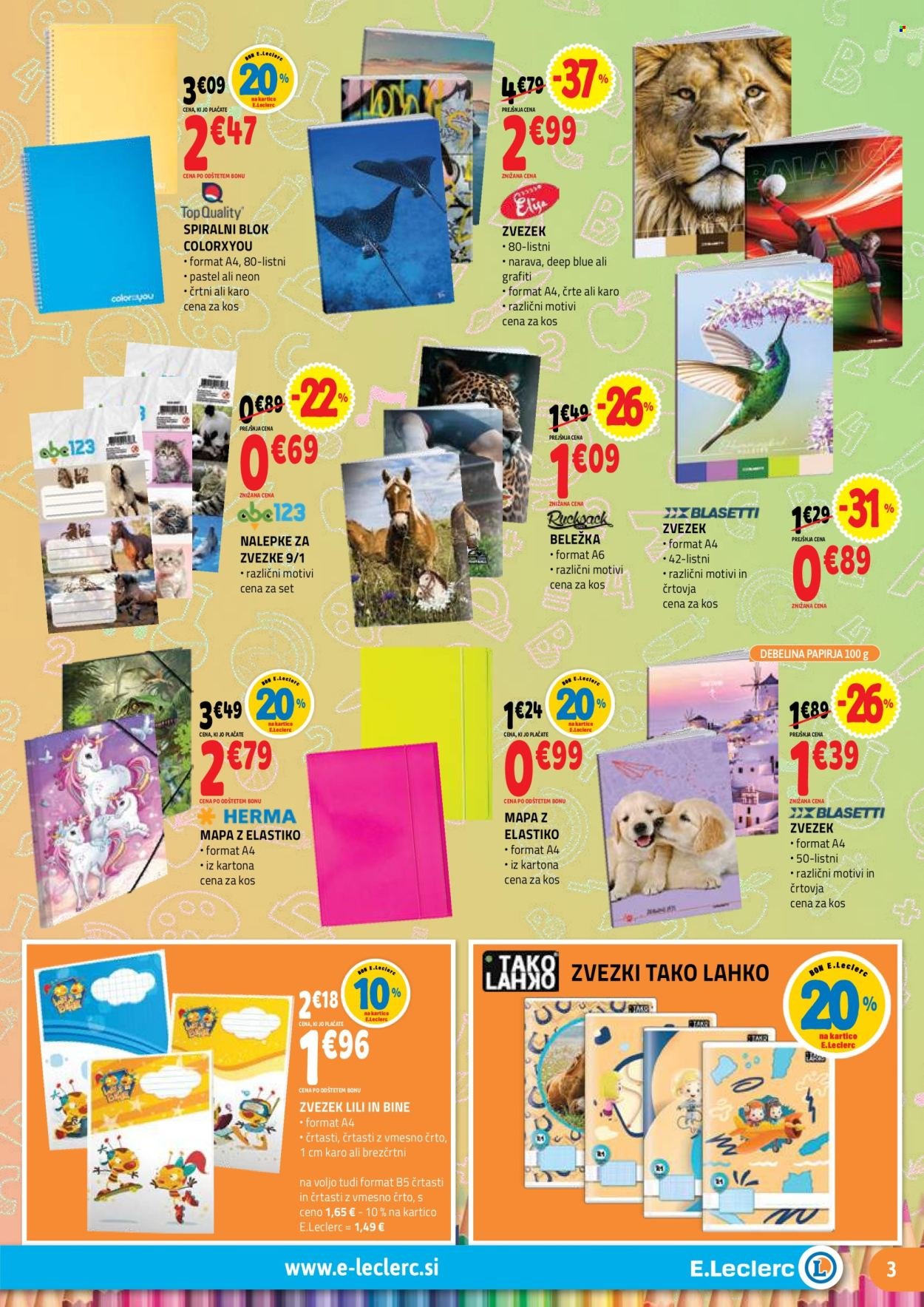 E.LECLERC katalog - Vse za šolo (2025-07-30 - 2025-08-30)