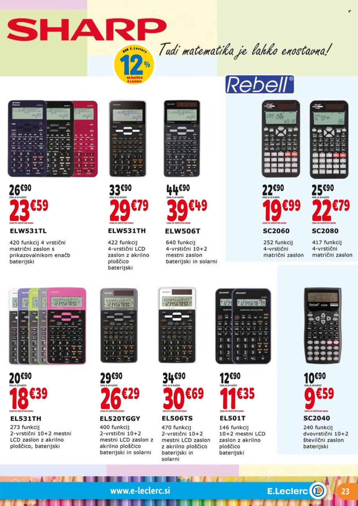 E.LECLERC katalog - Vse za šolo (2025-07-30 - 2025-08-30)