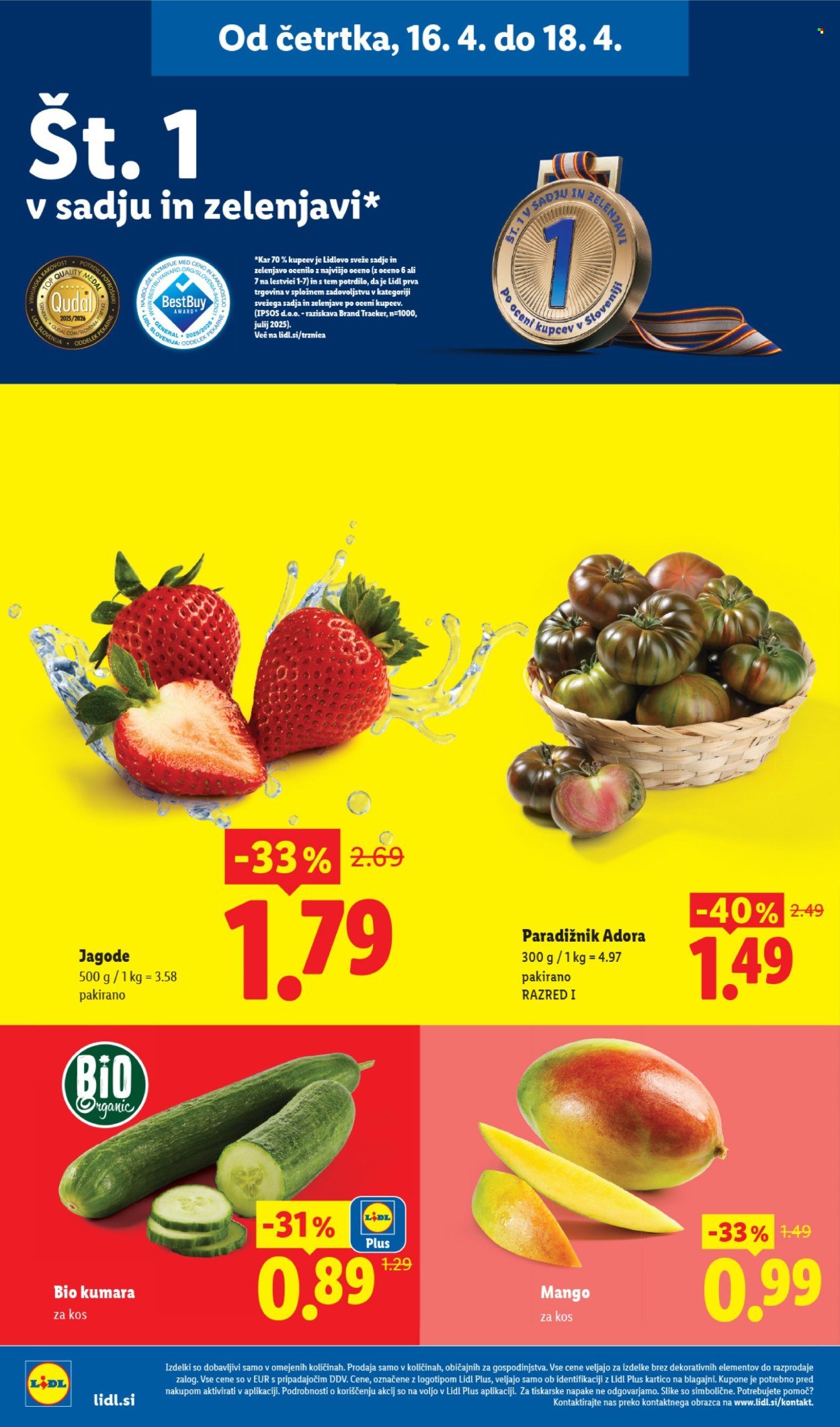 LIDL katalog - Od četrtka, 16. 4. 2026 (2026-04-16 - 2026-04-22)