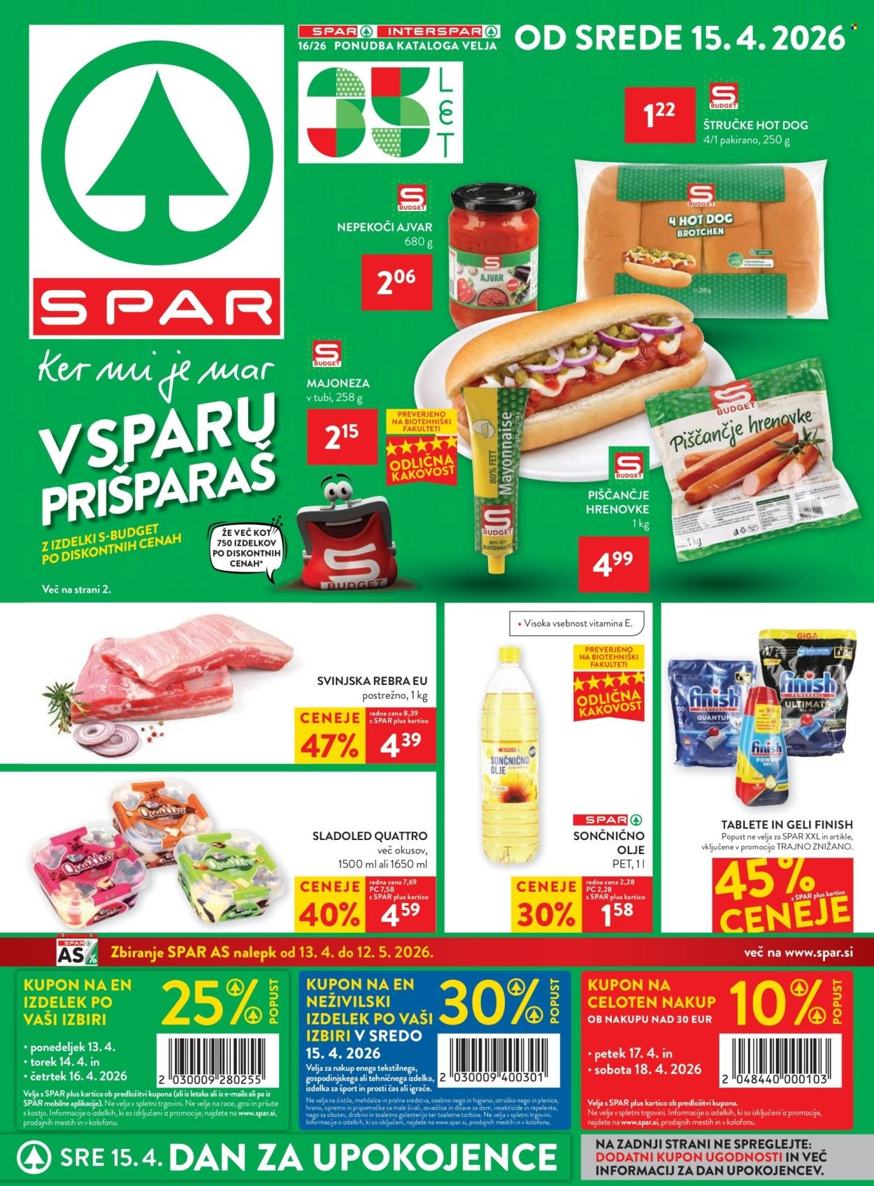 SPAR katalog - Od srede, 15. 4. 2026 (2026-04-15 - 2026-04-28)