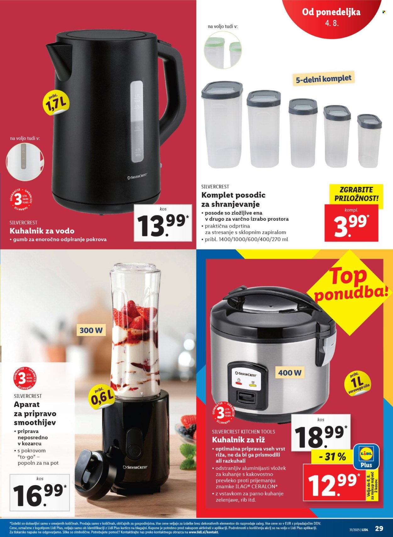 LIDL katalog - Od četrtka, 31. 7. 2025 (2025-07-31 - 2025-08-06)