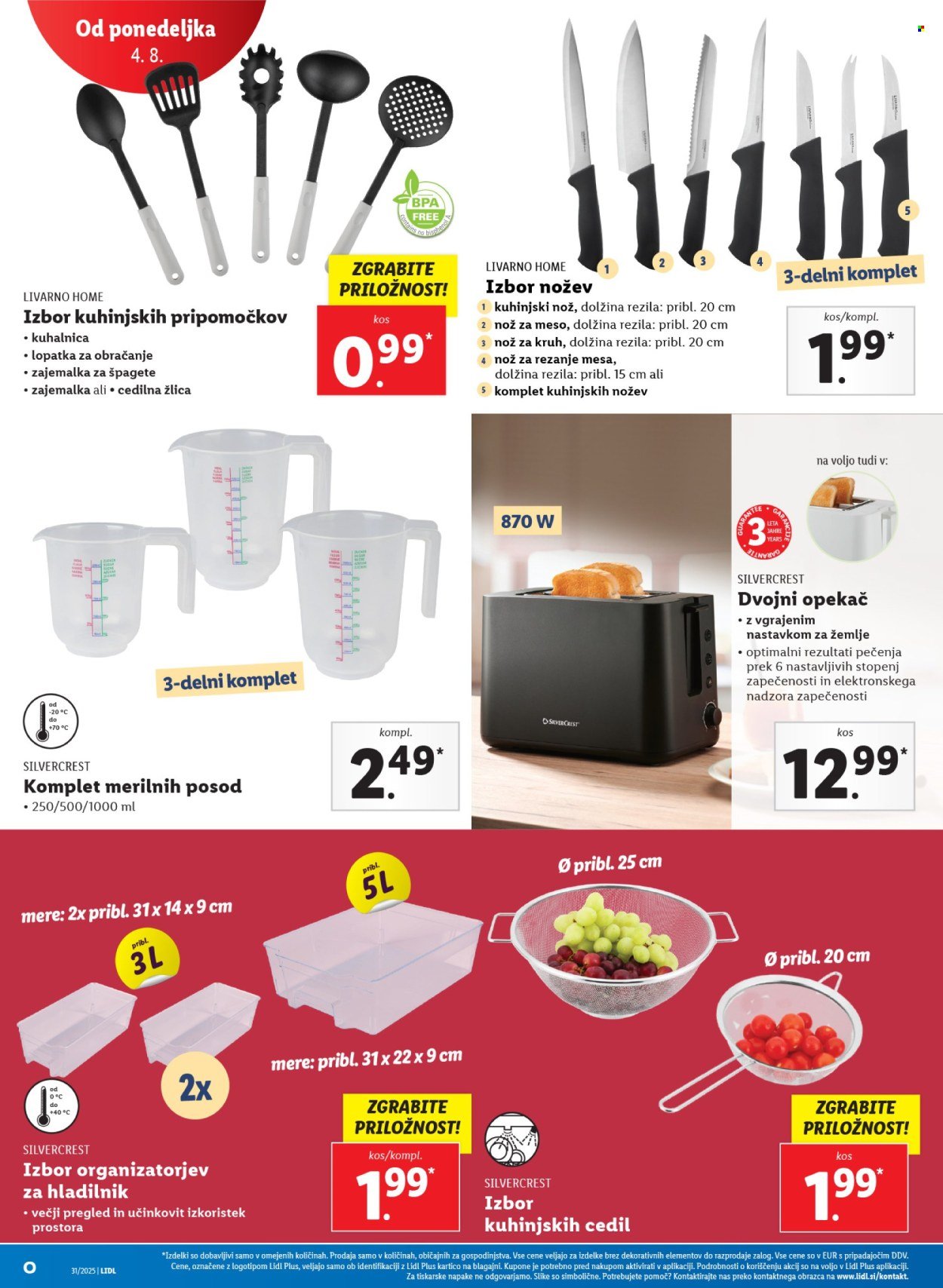 LIDL katalog - Od četrtka, 31. 7. 2025 (2025-07-31 - 2025-08-06)