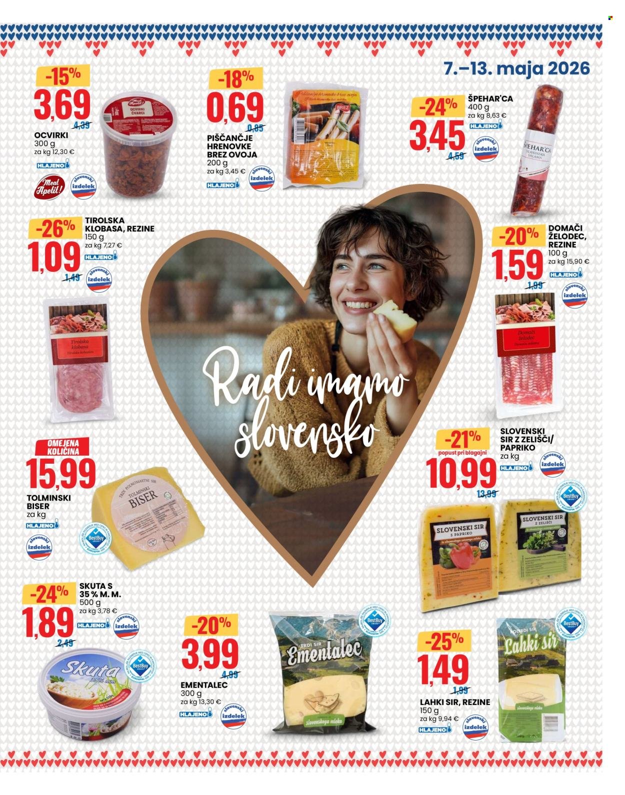 EUROSPIN katalog - SELF + SPECIALE SLOVENIA + AE SENZA LATTOSIO/BIO (2026-05-07 - 2026-05-13)