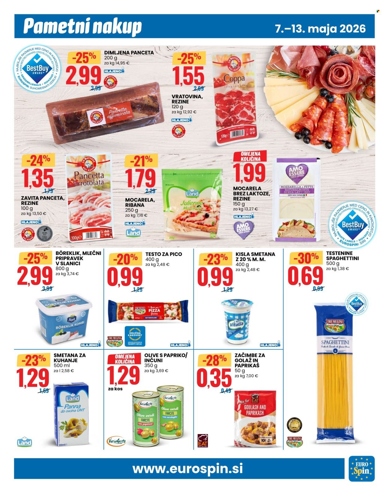 EUROSPIN katalog - SELF + SPECIALE SLOVENIA + AE SENZA LATTOSIO/BIO (2026-05-07 - 2026-05-13)