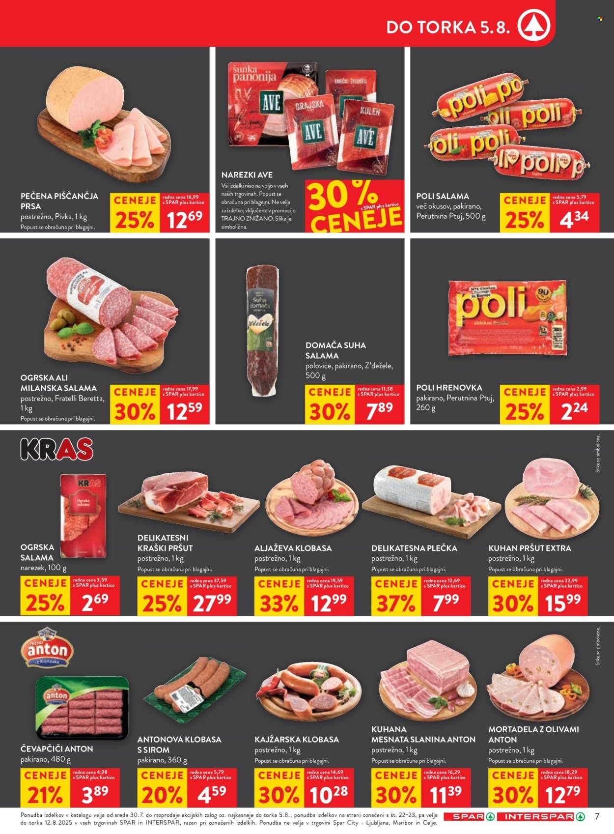 SPAR katalog - Od srede, 30. 7. 2025 (2025-07-30 - 2025-08-12)
