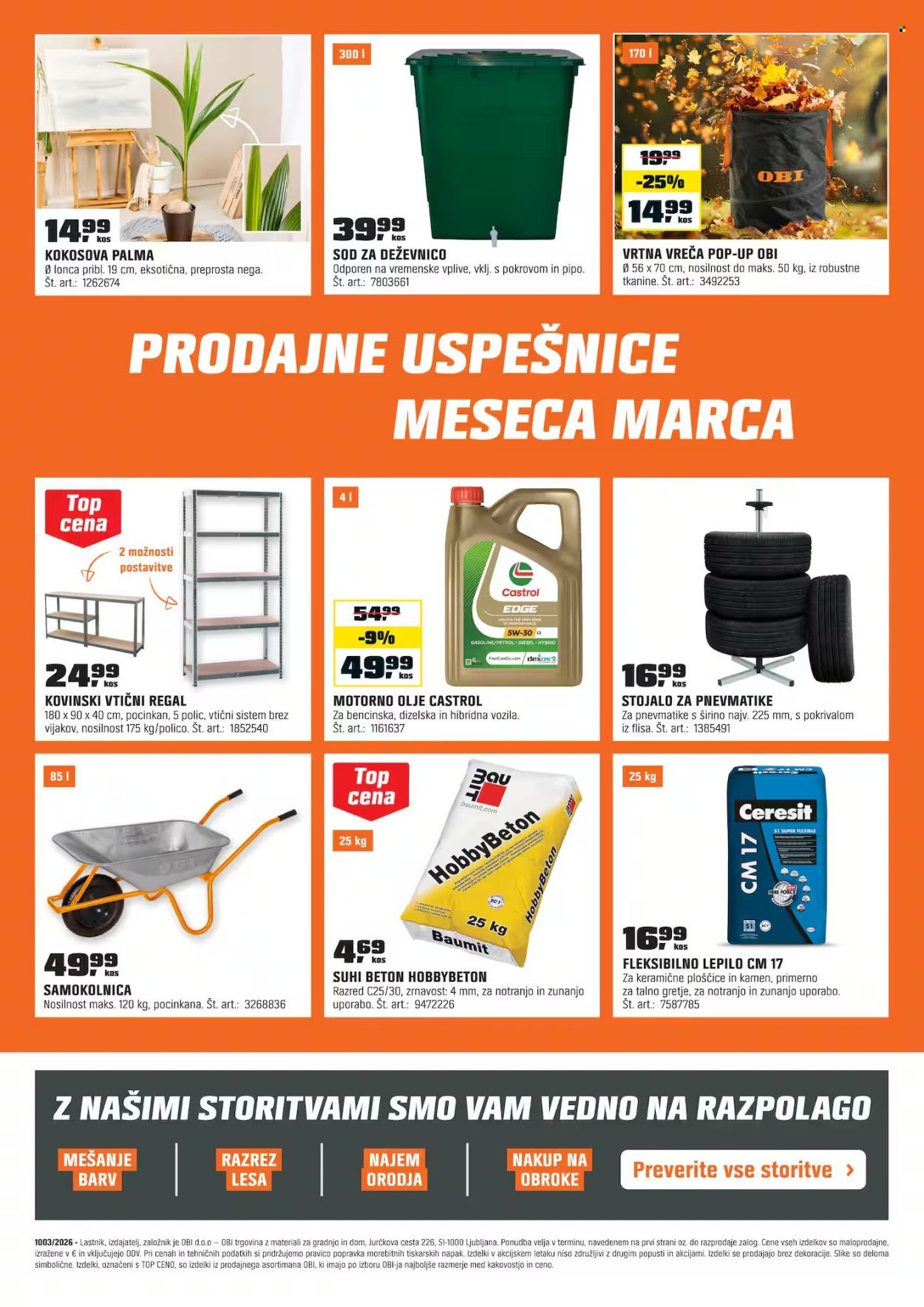 OBI katalog - Od torka, 3. 3. 2026 (2026-03-03 - 2026-03-31)