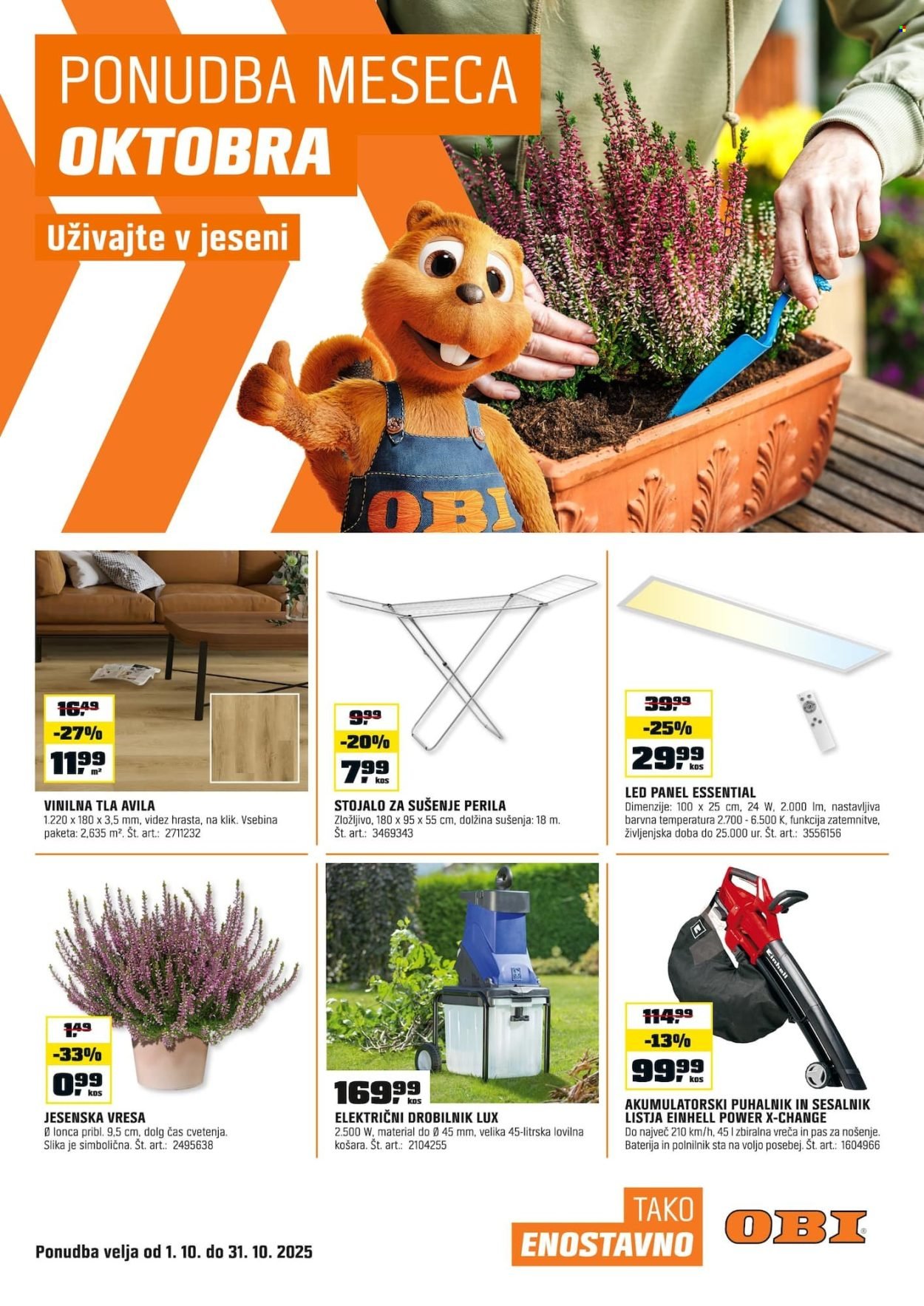 OBI katalog - Od srede, 1. 10. 2025 (2025-10-01 - 2025-10-31)