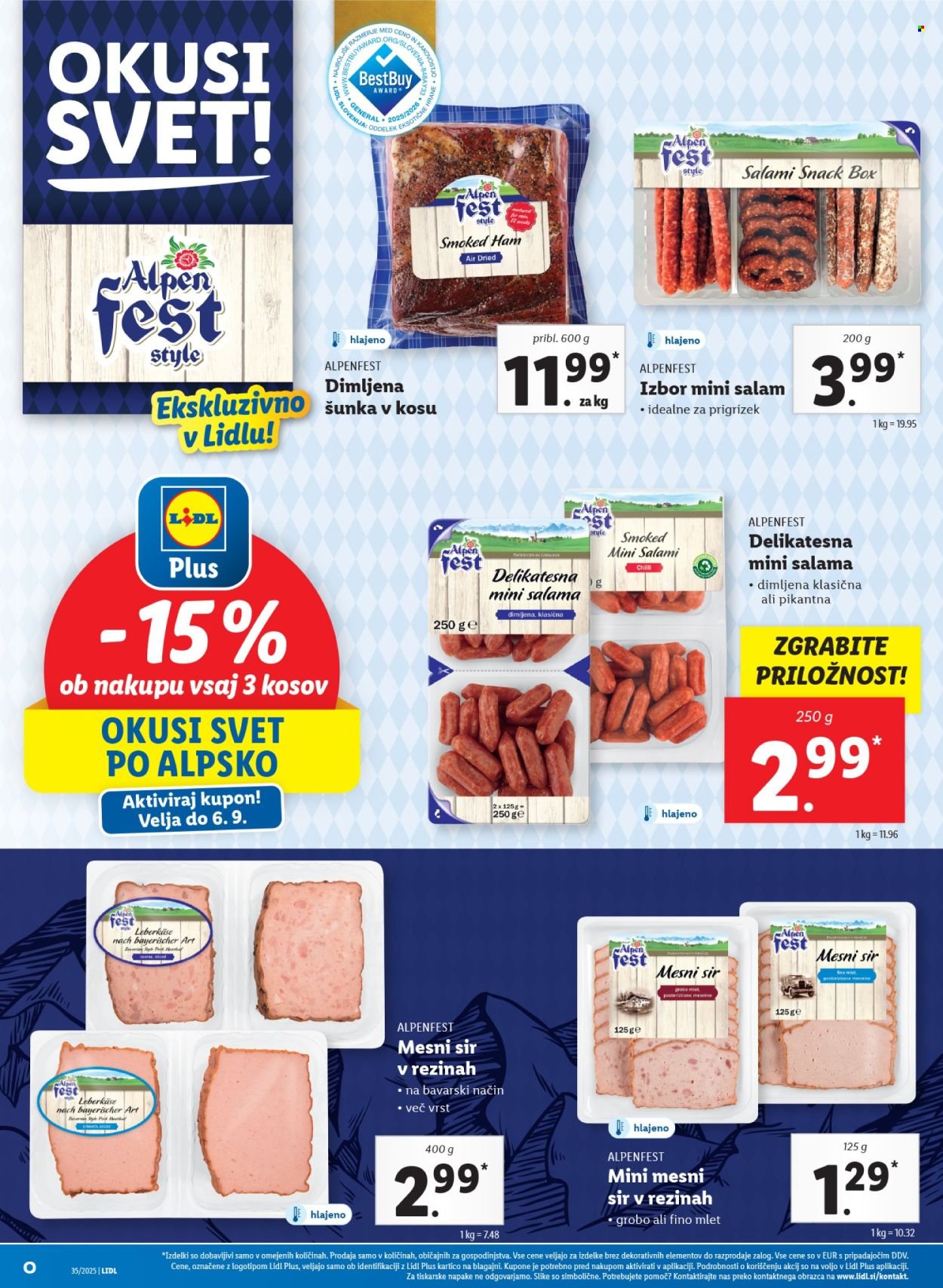 LIDL katalog - Od četrtka, 28. 8. 2025 (2025-08-28 - 2025-09-03)