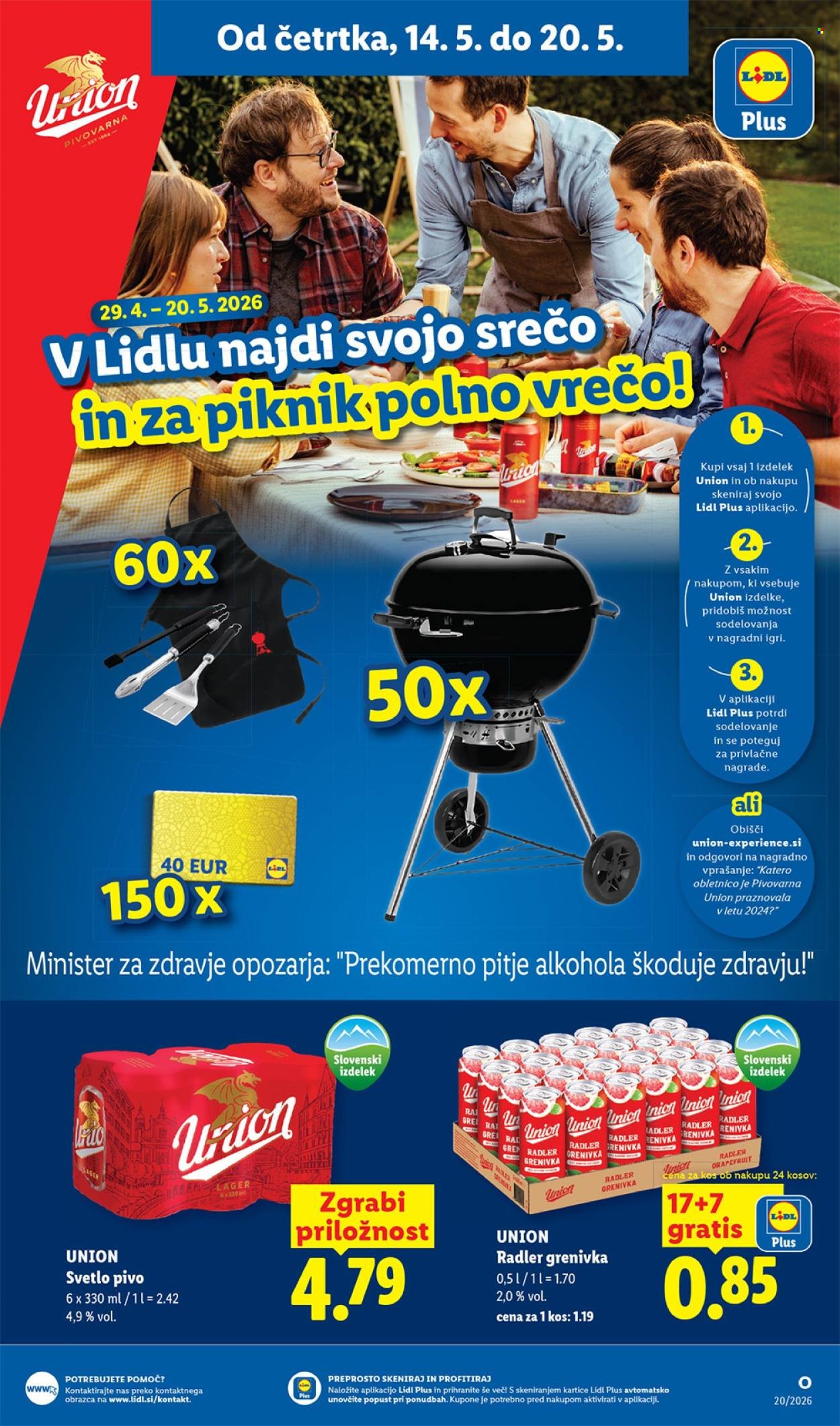 LIDL katalog - Od četrtka, 14. 5. 2026 (2026-05-14 - 2026-05-20)