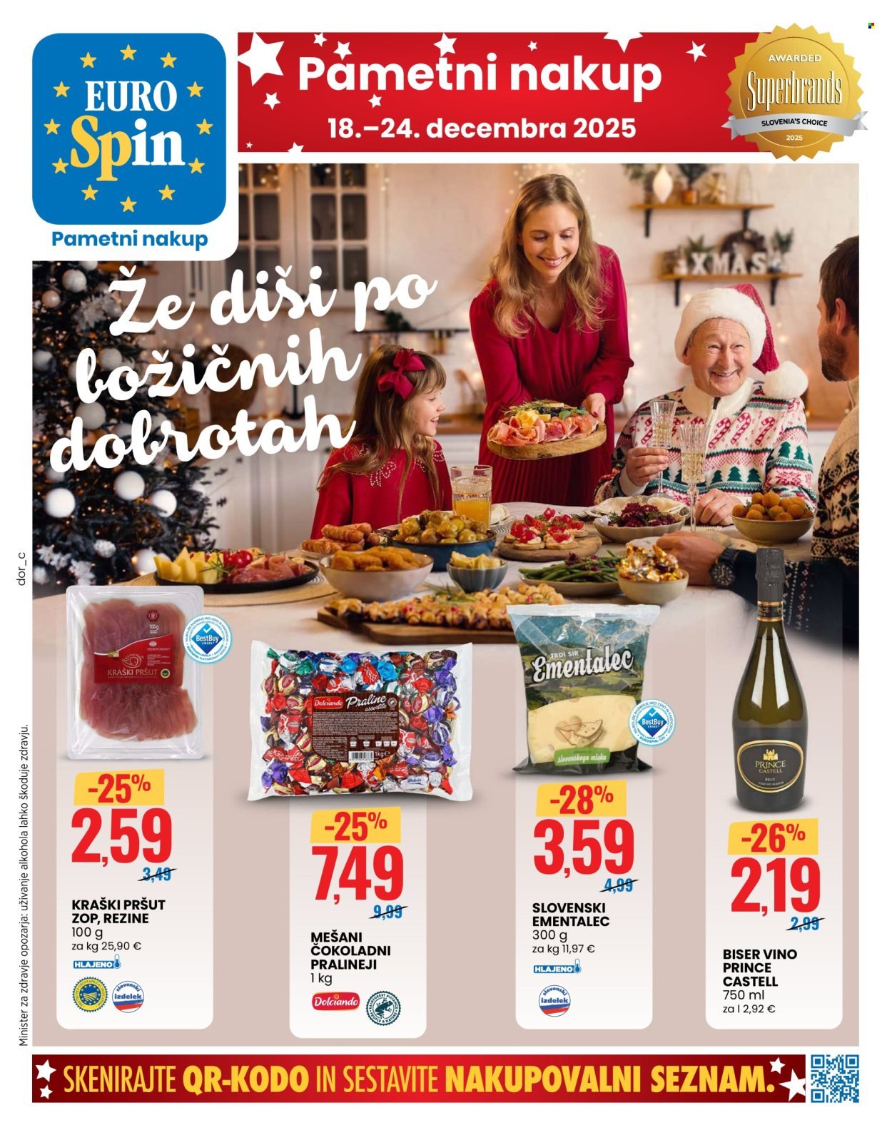 EUROSPIN katalog - Že diši po božičnih dobrotah (2025-12-18 - 2025-12-24)