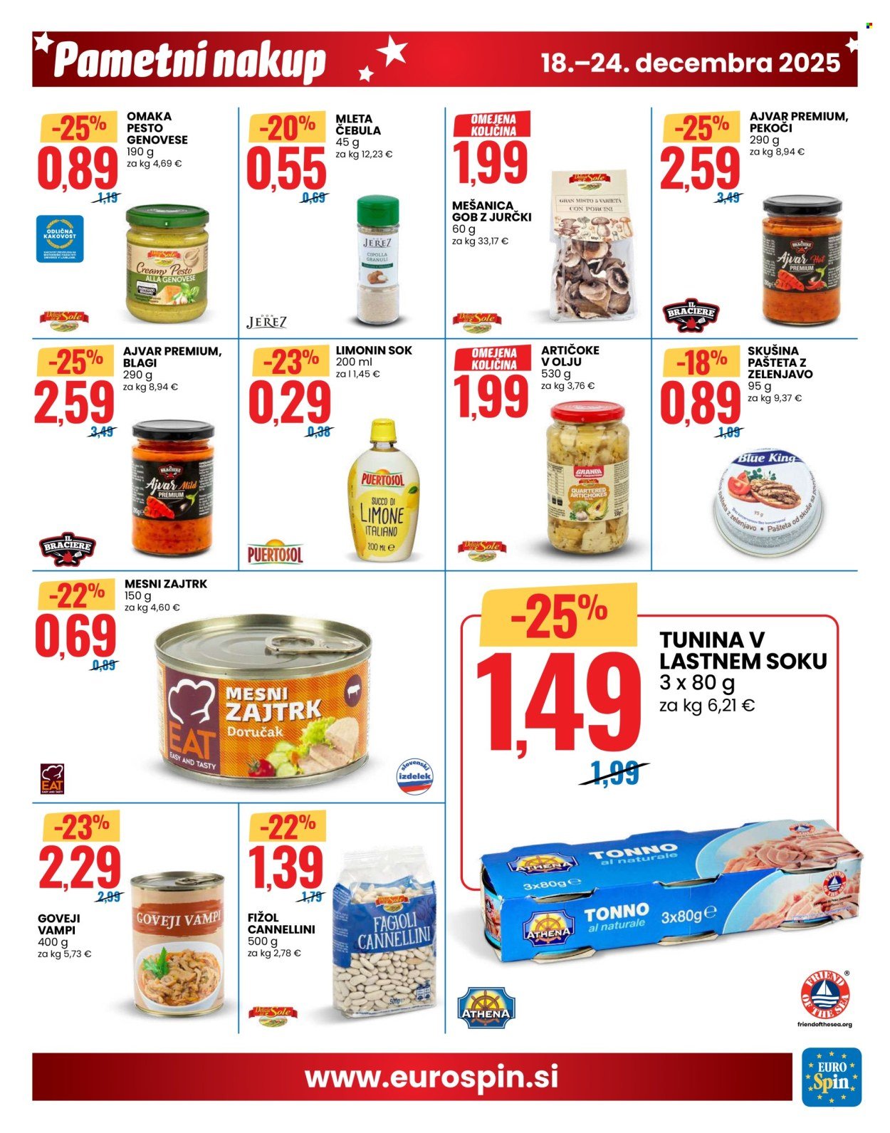 EUROSPIN katalog - Že diši po božičnih dobrotah (2025-12-18 - 2025-12-24)