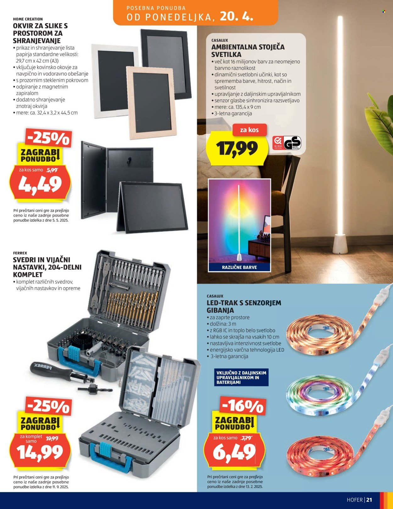 HOFER katalog - Od srede, 15. 4. 2026 (2026-04-15 - 2026-04-23)