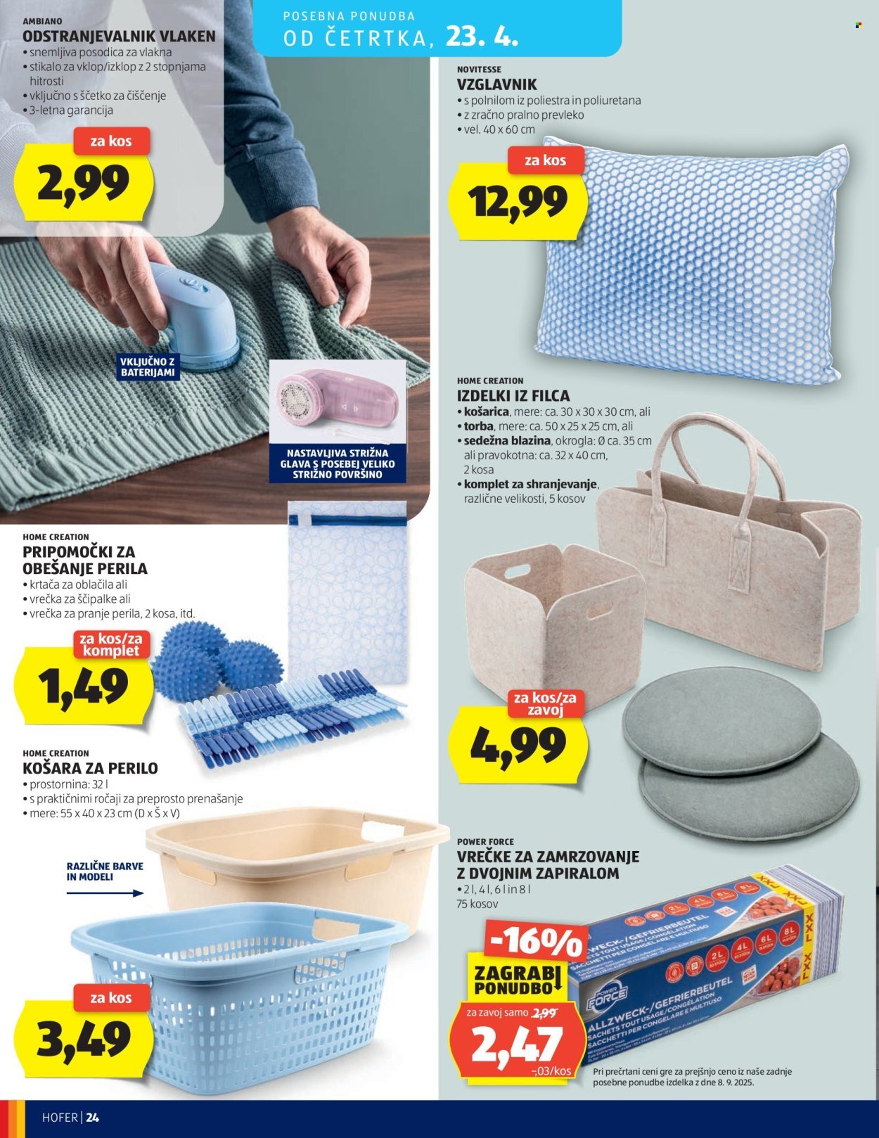 HOFER katalog - Od srede, 15. 4. 2026 (2026-04-15 - 2026-04-23)