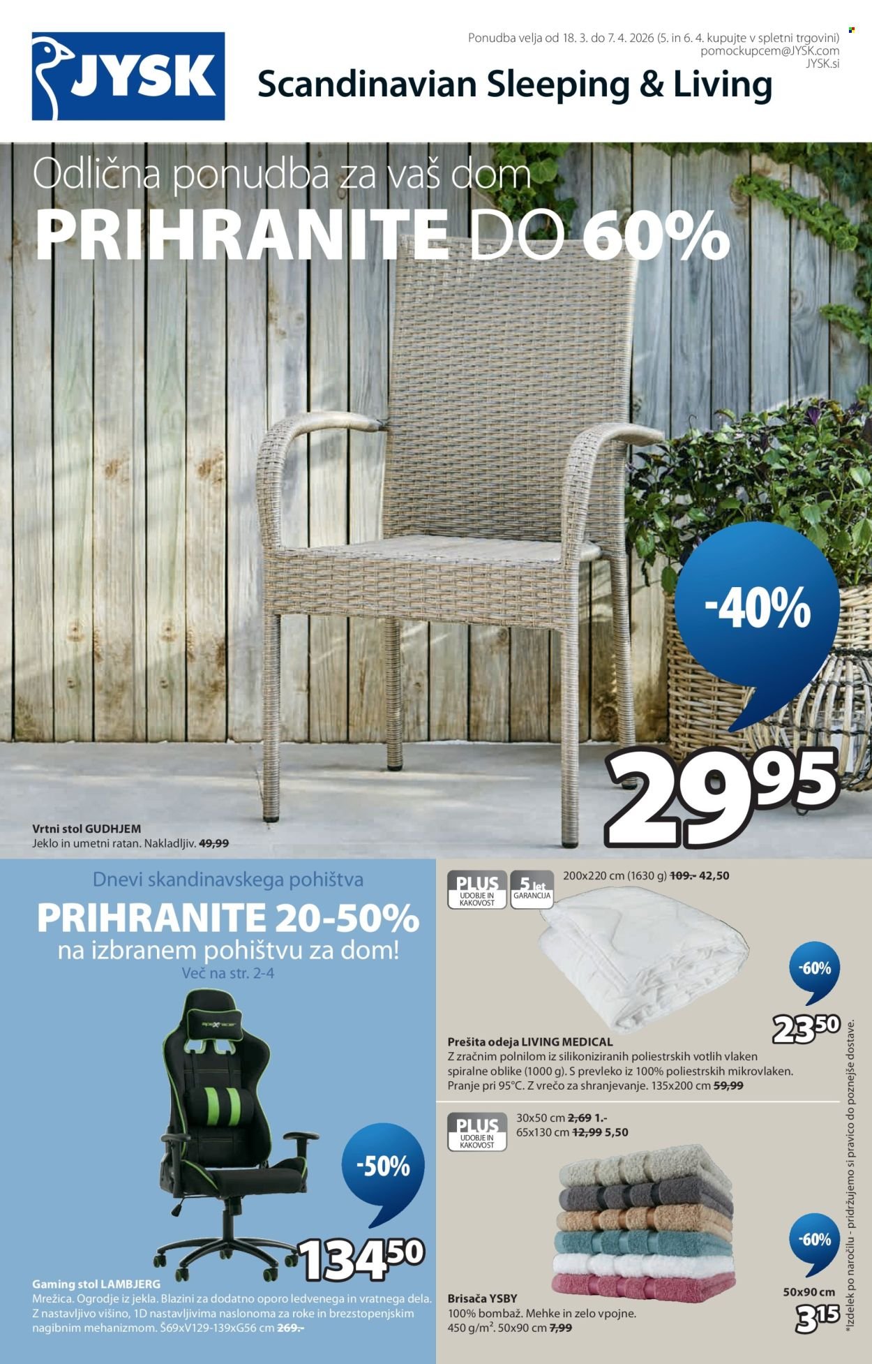 JYSK katalog - Od srede, 18. 3. 2026 (2026-03-18 - 2026-04-07)