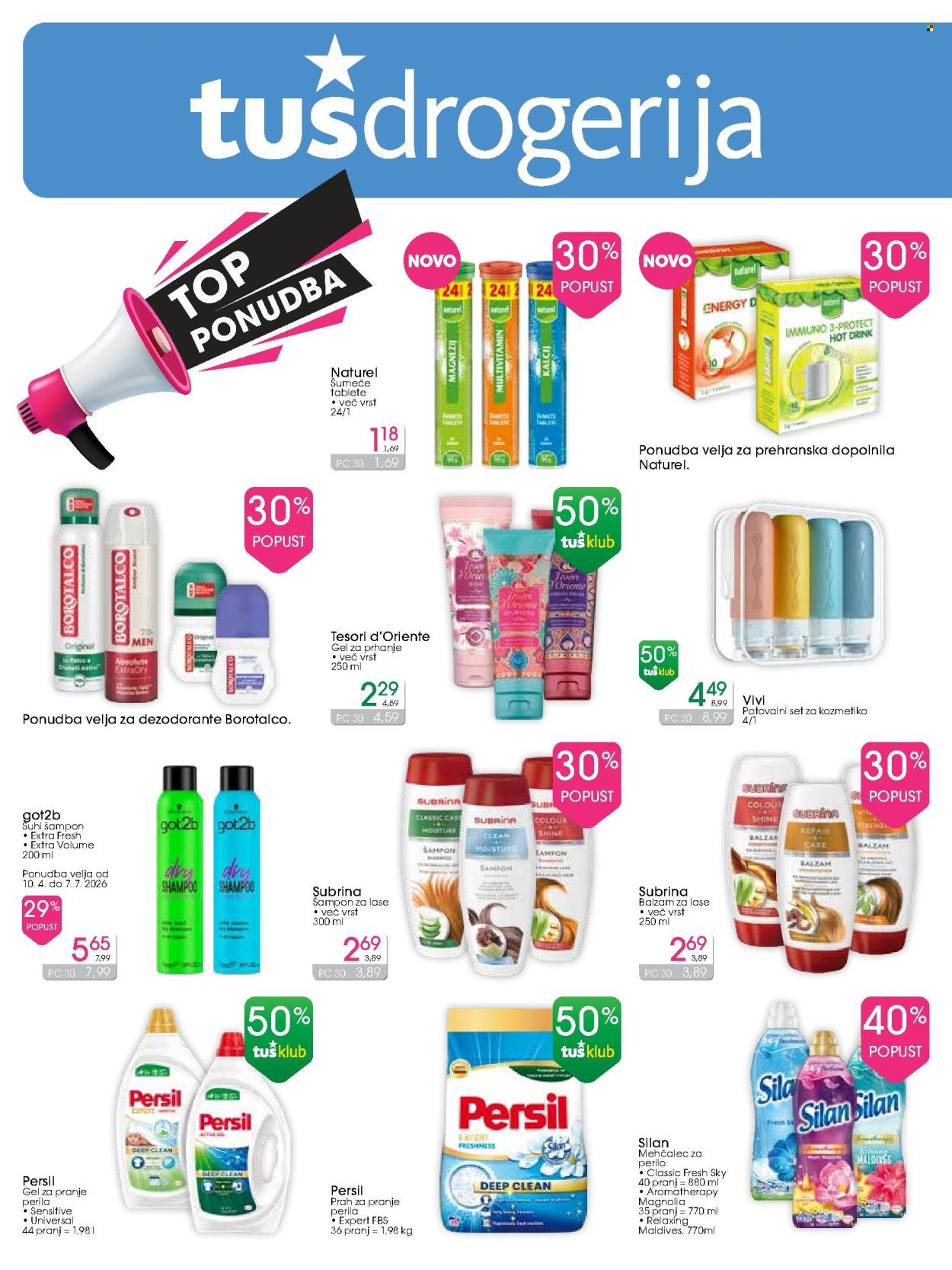 TUŠ DROGERIA katalog - TOP PONUDBA