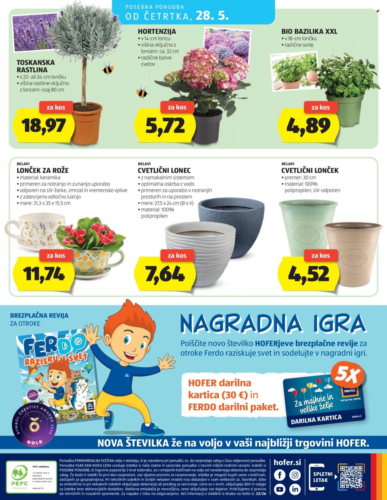 HOFER katalog - Od srede, 20. 5. 2026 (2026-05-20 - 2026-05-28)