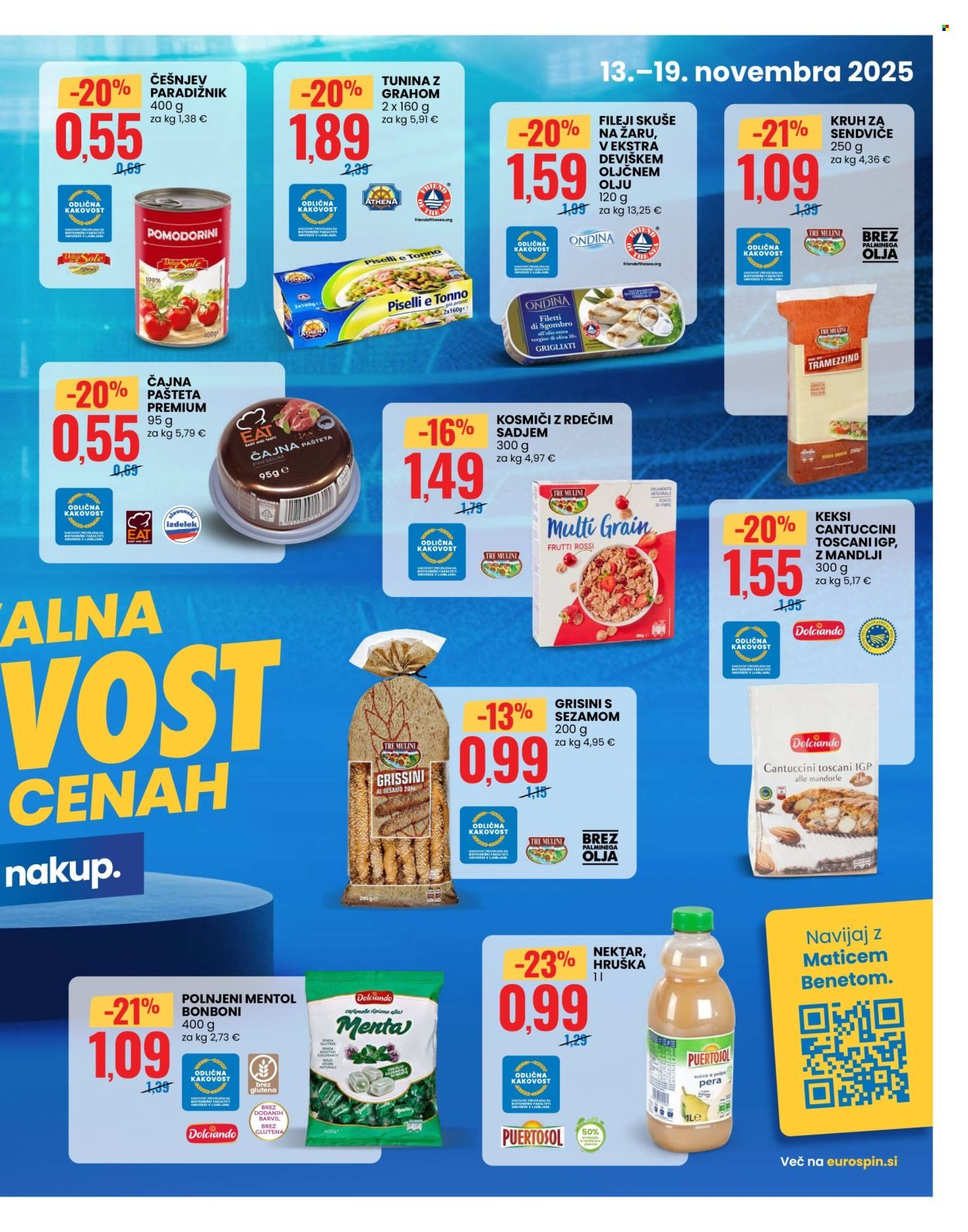 EUROSPIN katalog - TEMA QUALITA' + MASTER NATALE (2025-11-13 - 2025-11-19)