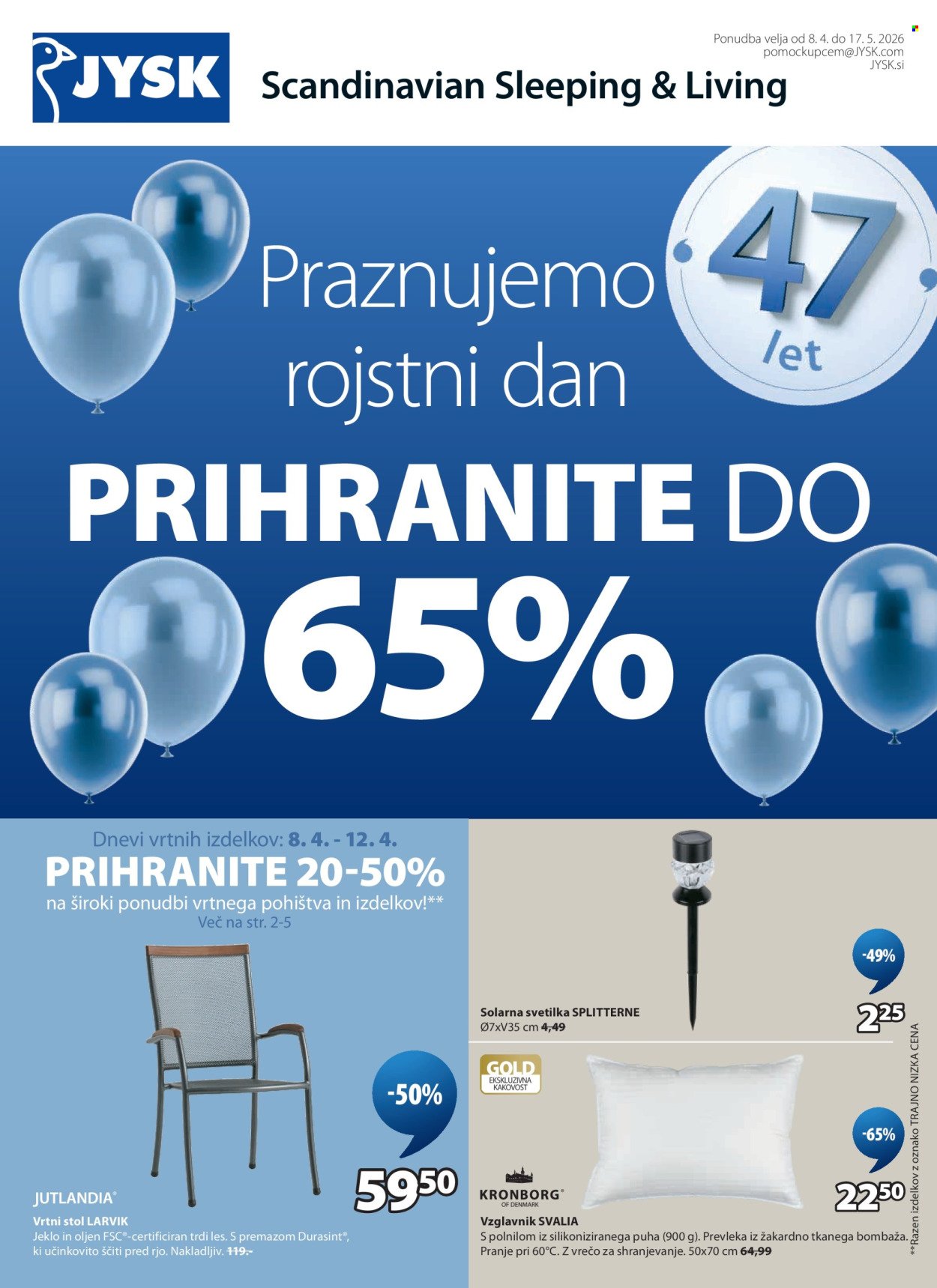 JYSK katalog - Od srede, 8. 4. 2026 (2026-04-08 - 2026-05-17)