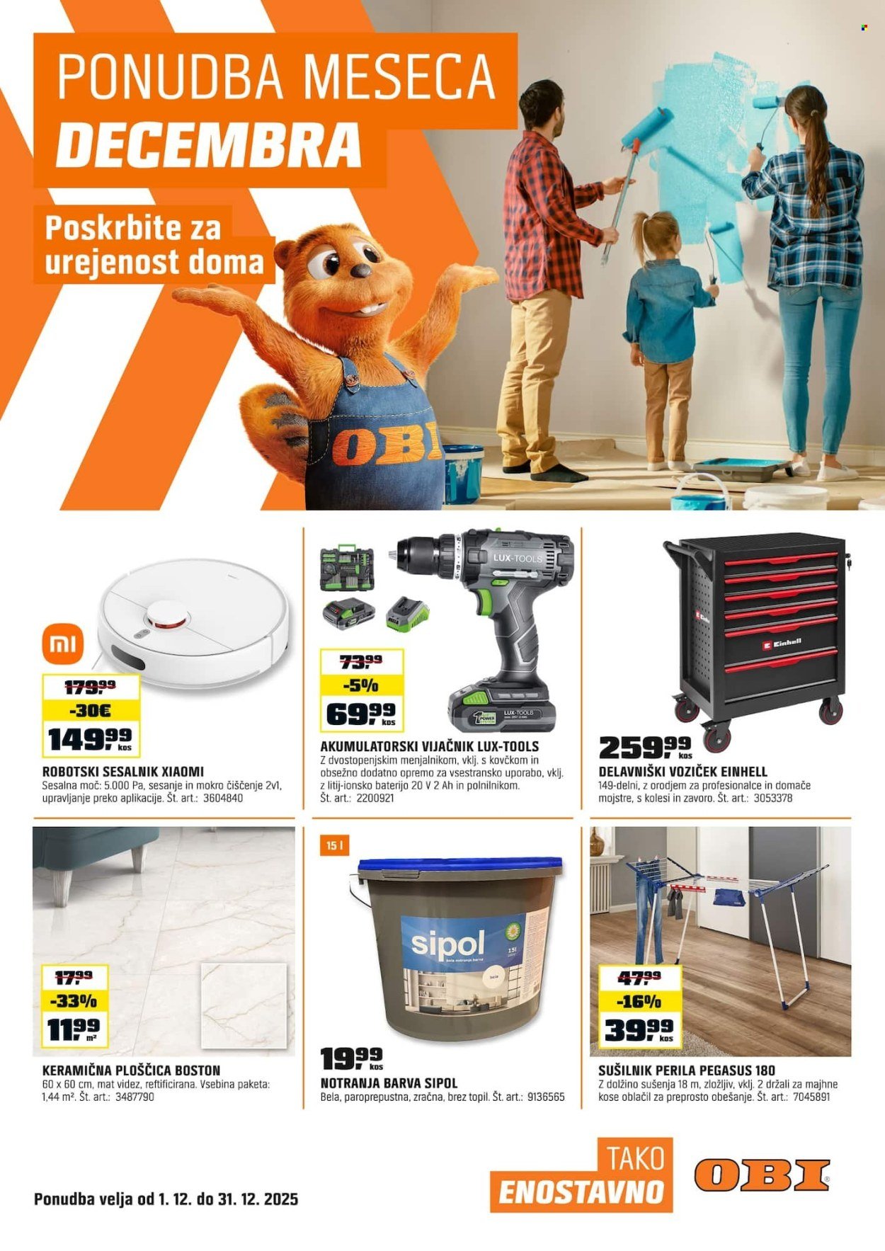 OBI katalog - Od torka, 16. 12. 2025 (2025-12-16 - 2025-12-31)