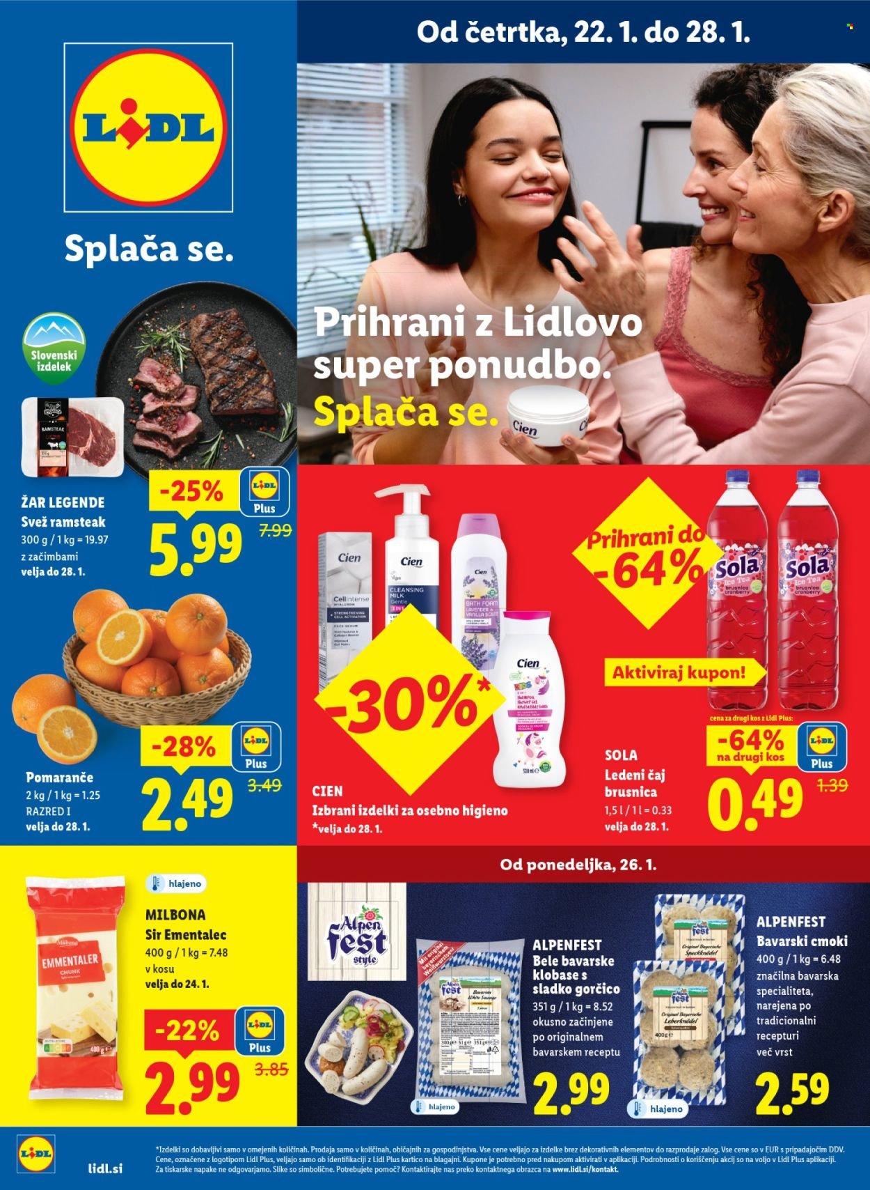 LIDL katalog - Od četrtka, 22. 1. 2026 (2026-01-22 - 2026-01-28)